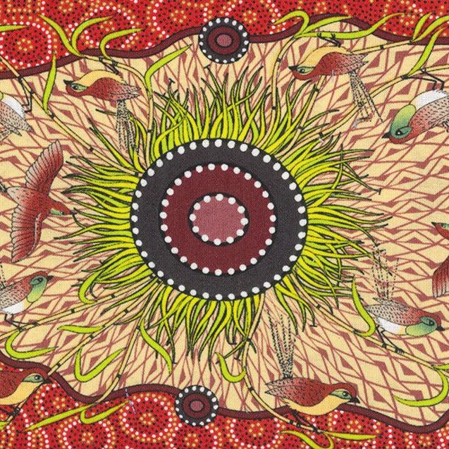 Yeerung Red Aboriginal Fabric