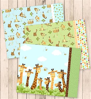 Zoe the Giraffe Easy Burrito Pillowcase Pattern - Free Pattern Download