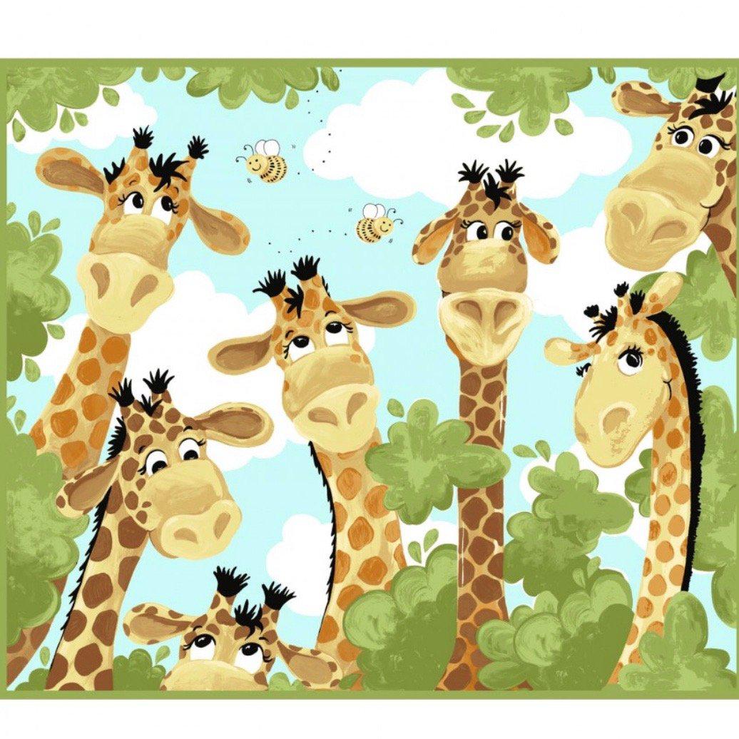 Zoe the Giraffe Panel-Susybee-My Favorite Quilt Store