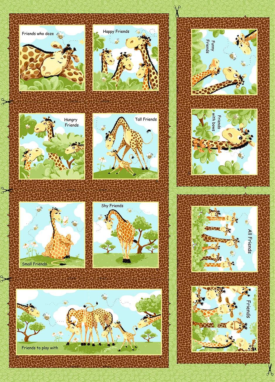 Trixie - Muslin cloths 3-pack mix - 55x55cm - Groovy Giraffe - Little Zebra