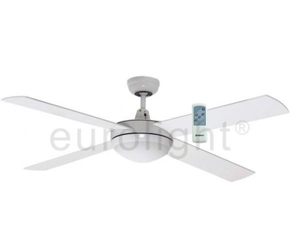 Martec Lifestyle 52 1300mm White Ceiling Fan With Halogen Light