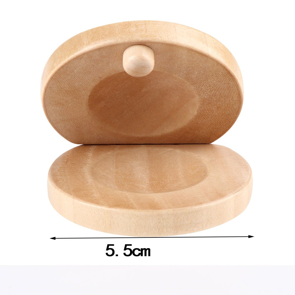 Wooden Natural Castanet | Kidzstuffonline