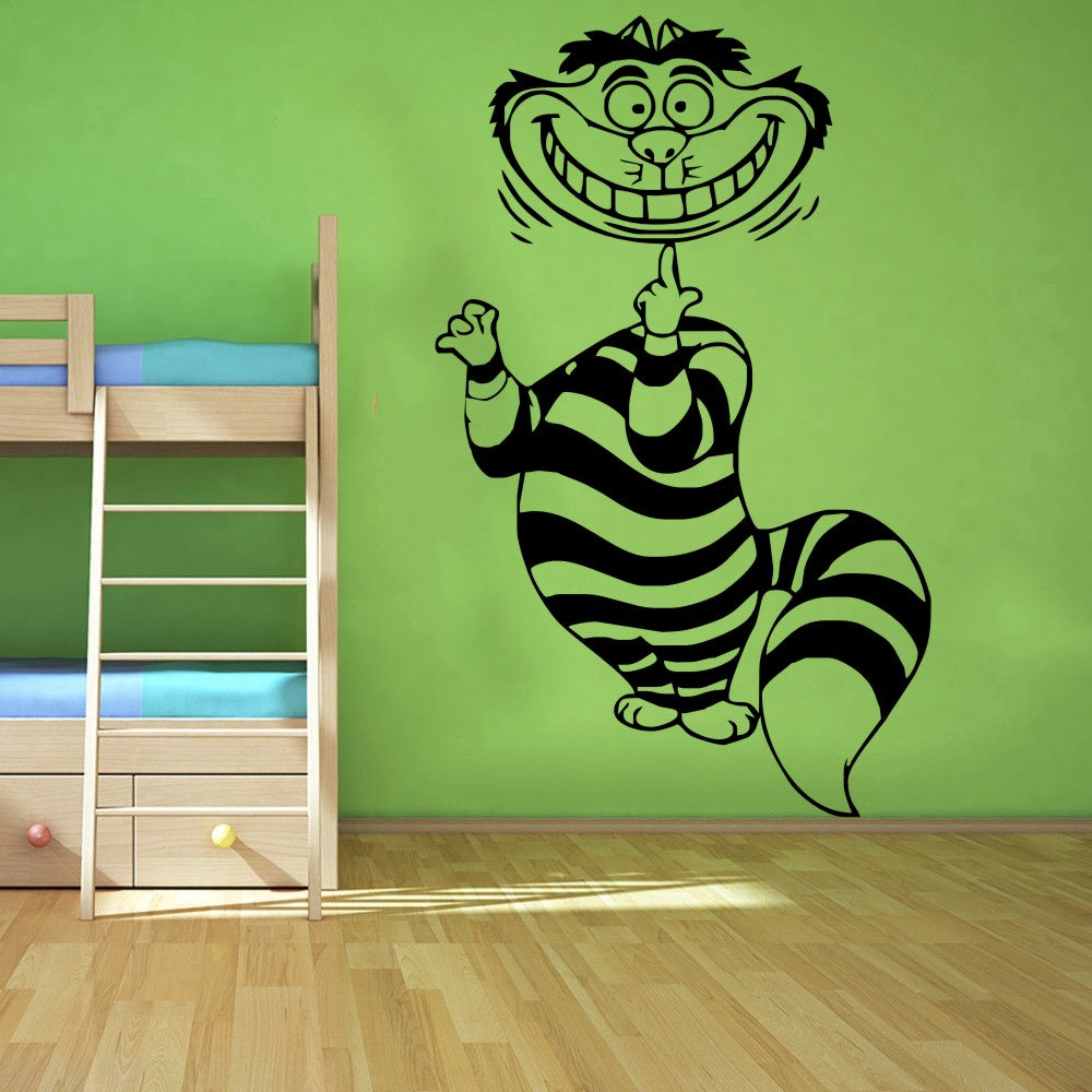 Hot Home Decal Cheshire Cat Alice In Wonderland Wall Sticker Children S Room Kids Bedroom Living Vinyl Sticker M 76