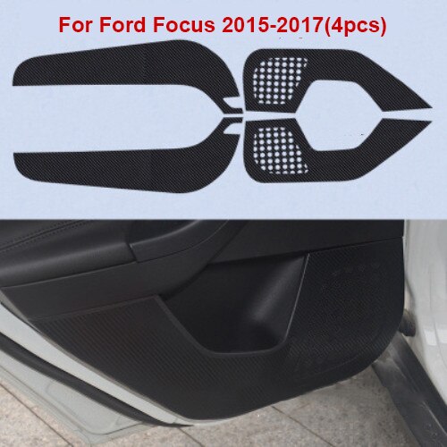 4pcs Set Anti Kick Car Door Film Interior Protection Door Film Carbon Fiber Sticker For Ford Focus 15 17 Edge Kuga Mondeo Escort Hydro Flask