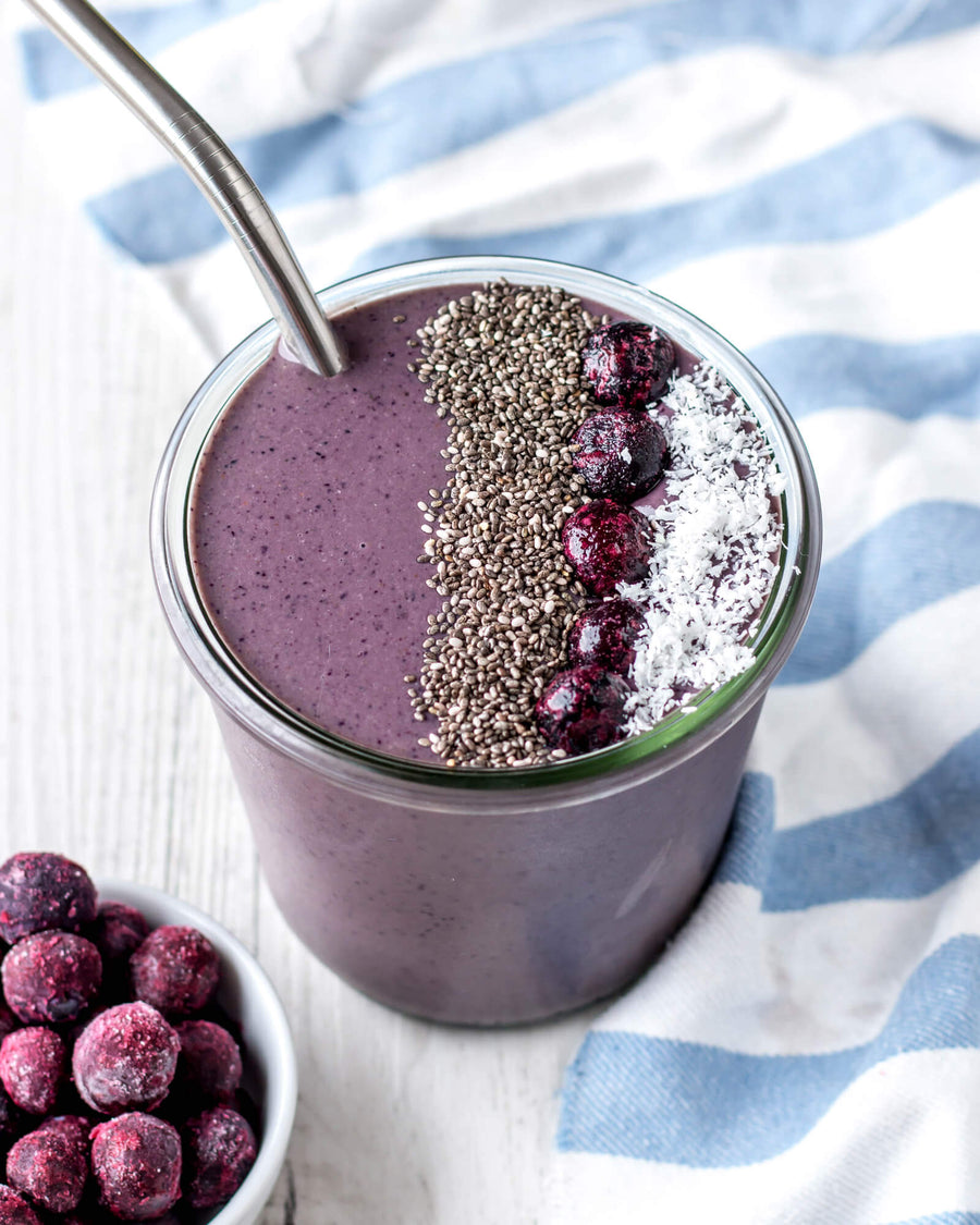 BLUEBERRY & SPINACH SMOOTHIE Tropeaka