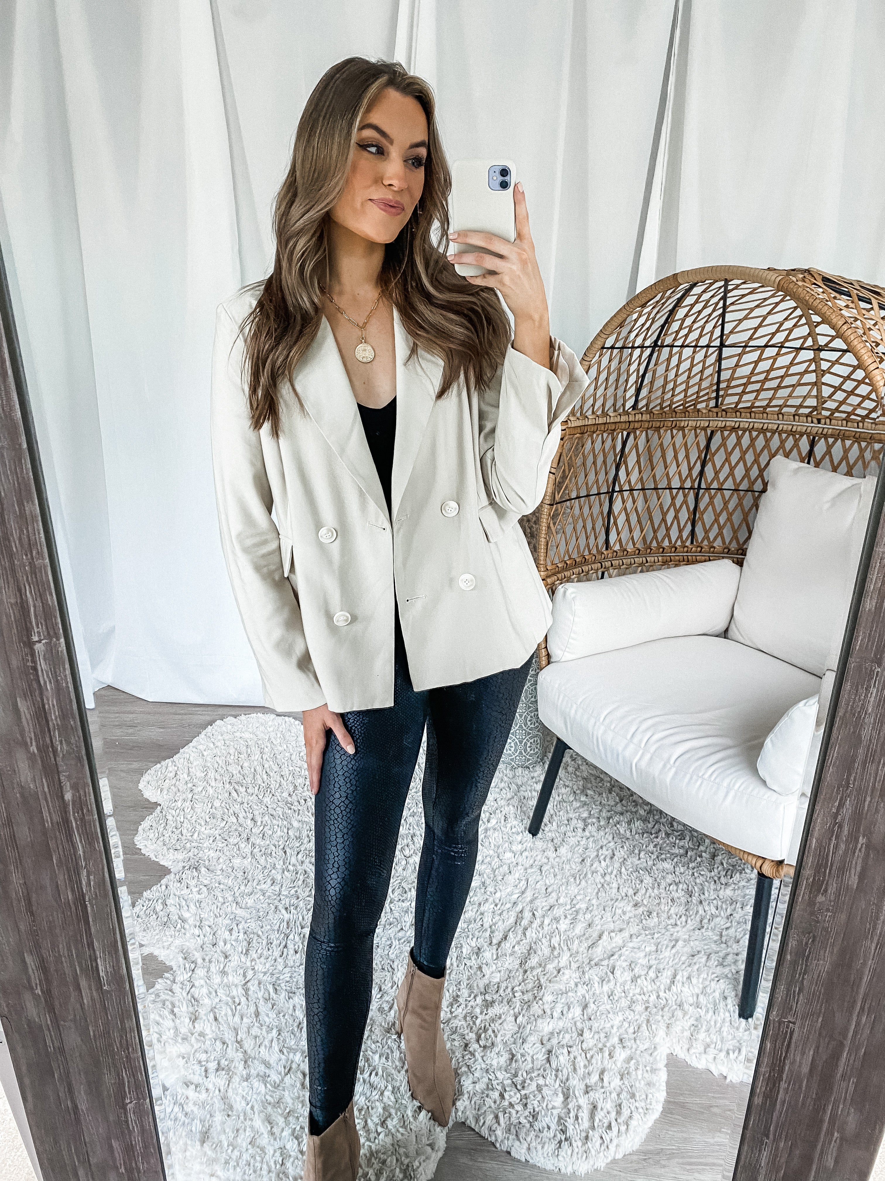 blazer with leggings