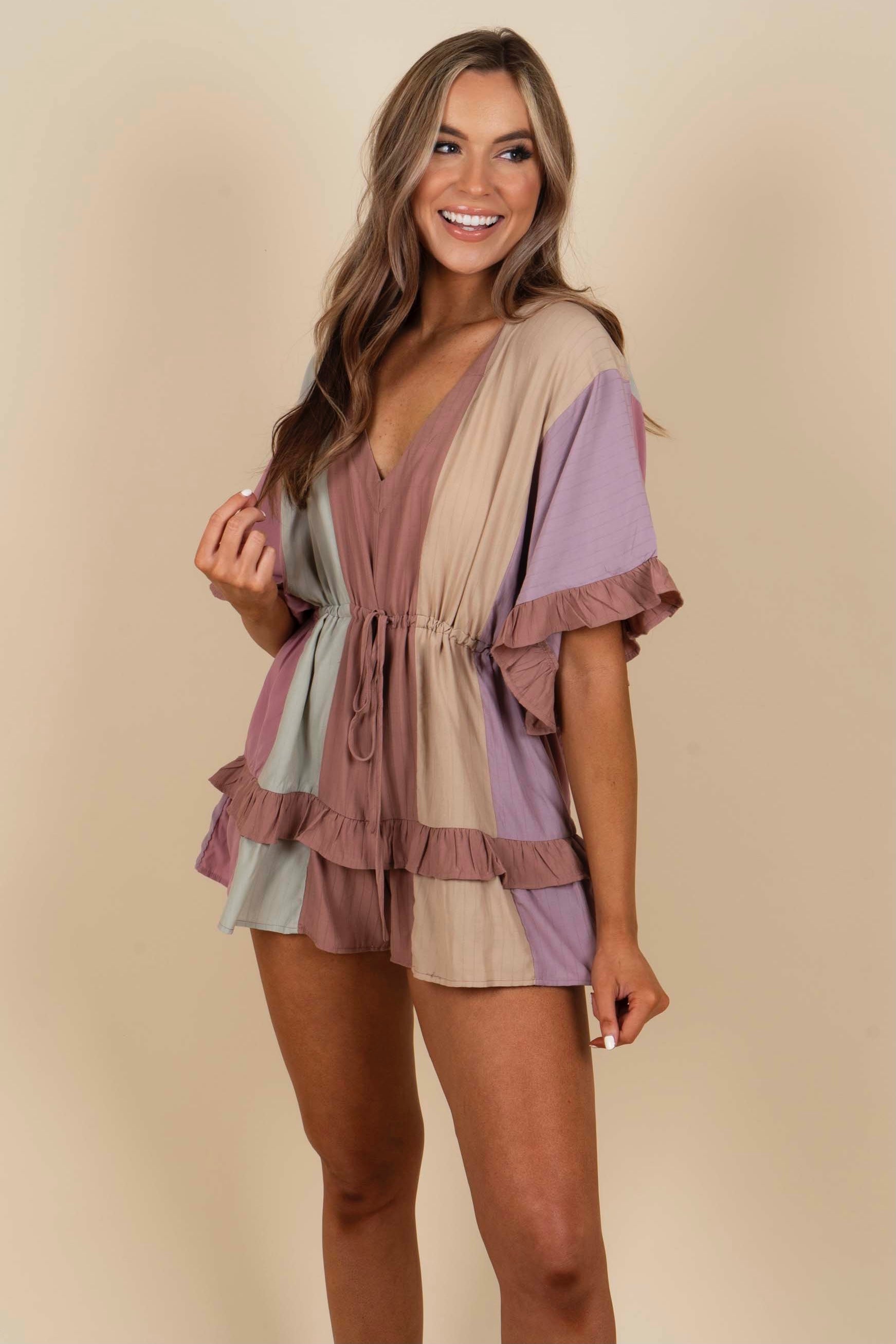 Tiktok Rompers Blushing Brunette