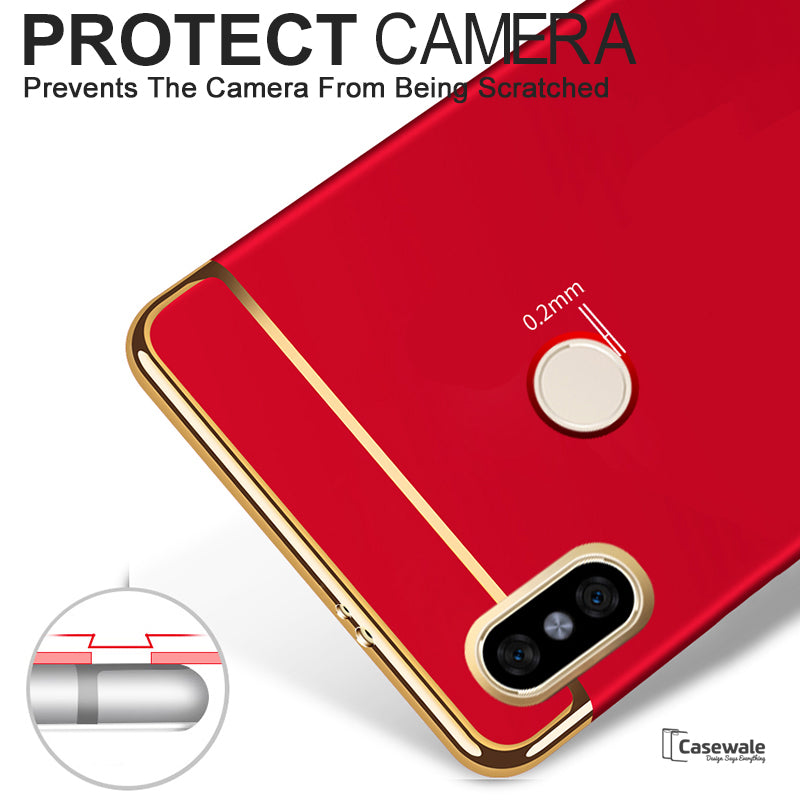 Luxury Electroplating 3 in 1 Case for Redmi Note 5 Pro ...