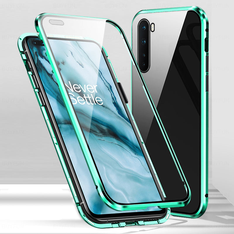 Double Sided Magnetic Glass Case For Oneplus Nord Casewale