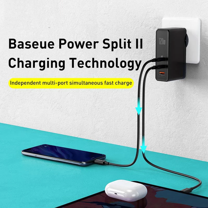 Baseus GaN 120W Fast Charging USB C PD Charger â Casewale