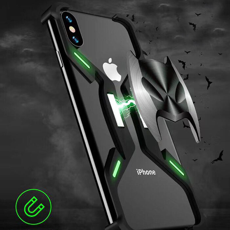 2nd Generation Batman Metal Bumper Shockproof Case for iPhone X Series –  Casewale