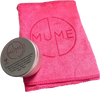 MuMe's pink microfibre cloth