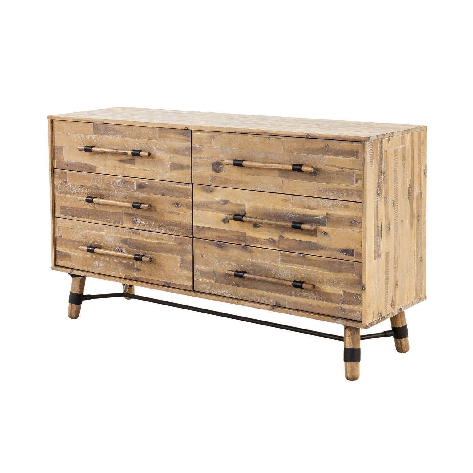 Hudson 6 Drawer 60 Low Dresser