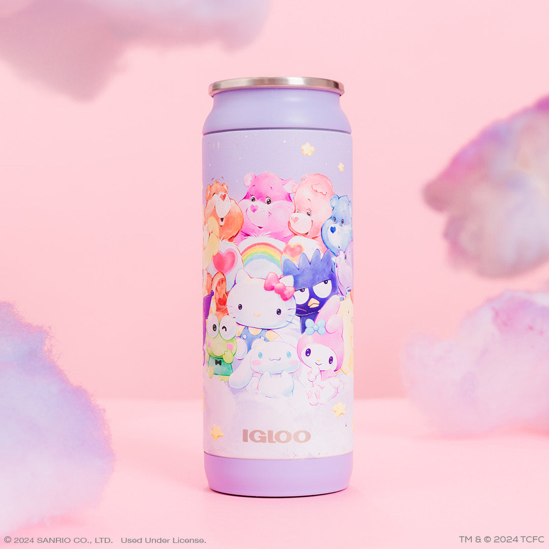 Hello Kitty® and Friends x Care Bears™ 16 Oz Can- Front