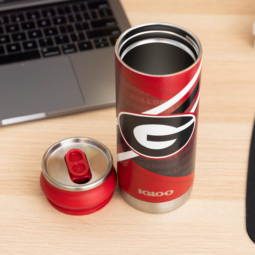 University of Georgia® 16 Oz Can- Open View