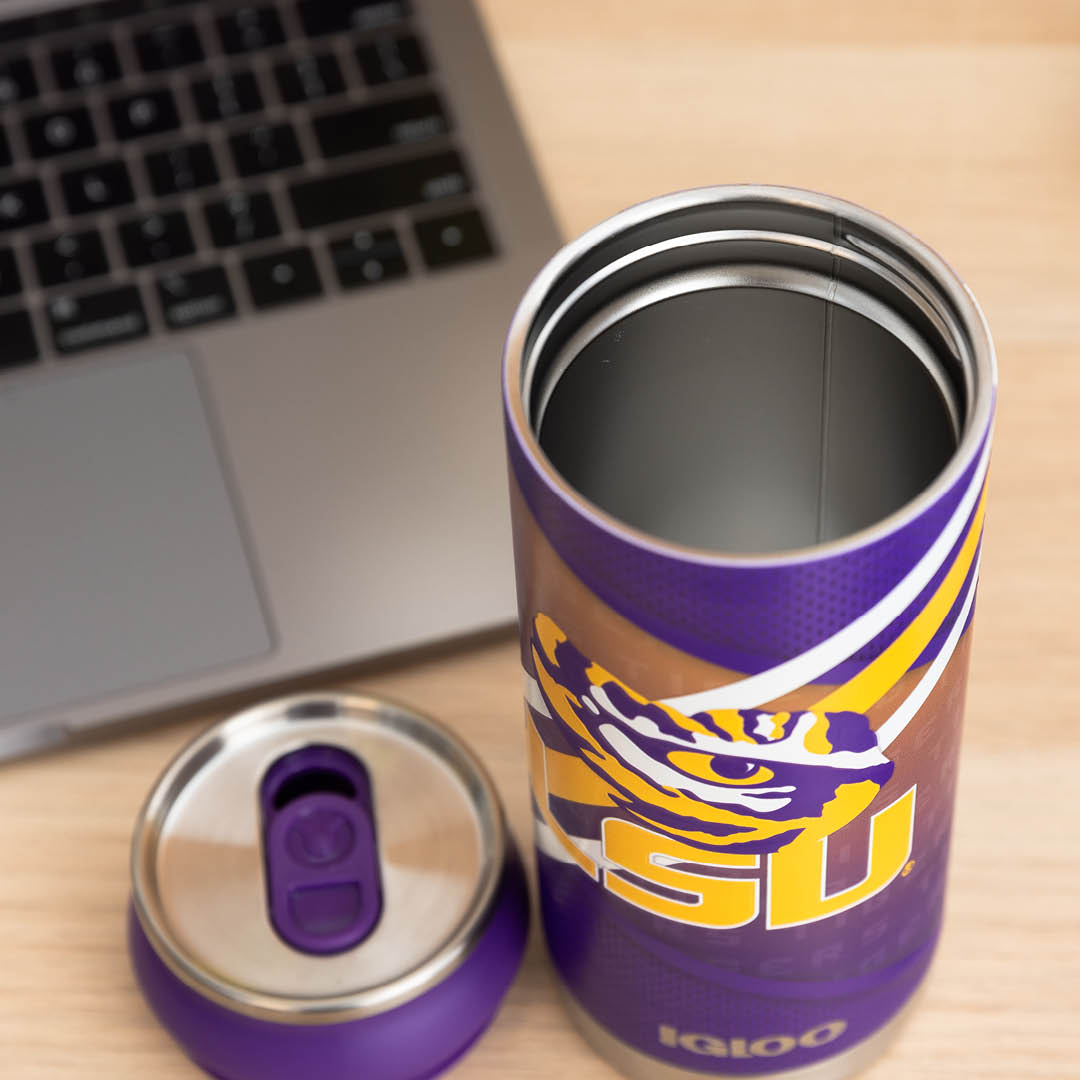 LSU® 16 Oz Can- Open View
