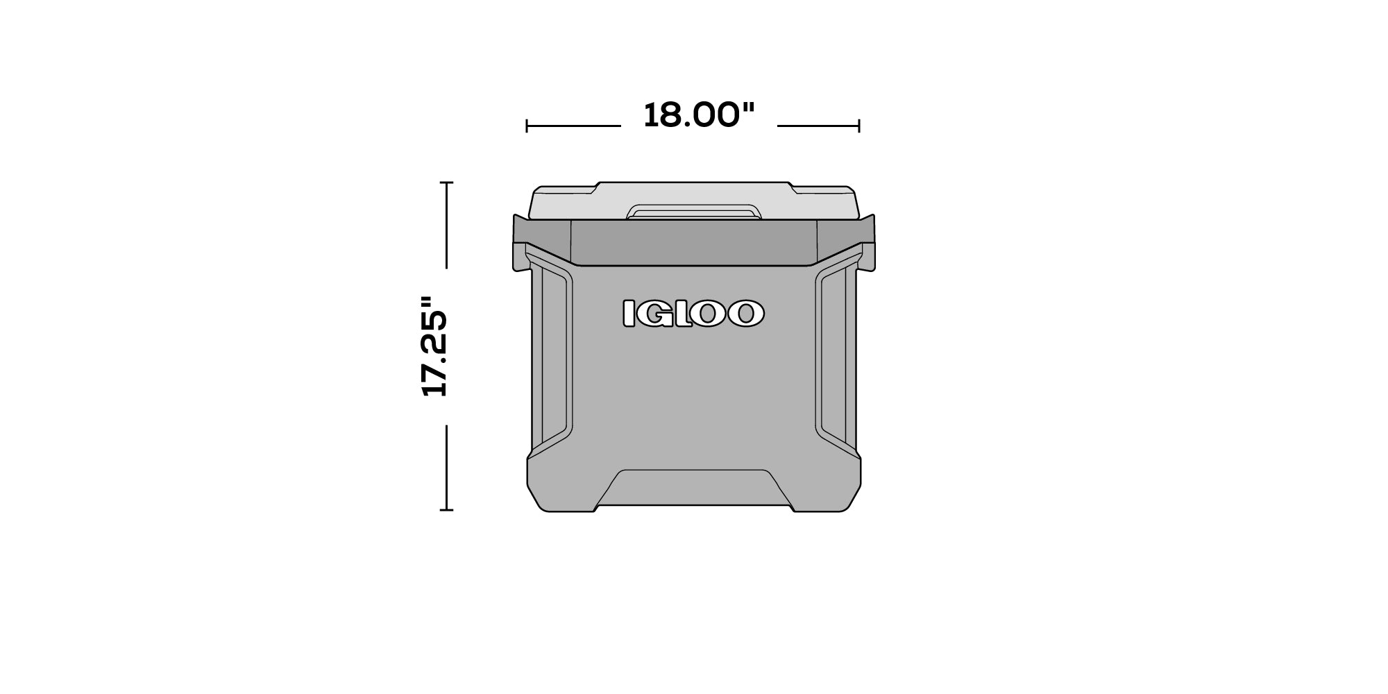 Latitude 16 Qt Cooler dimensions