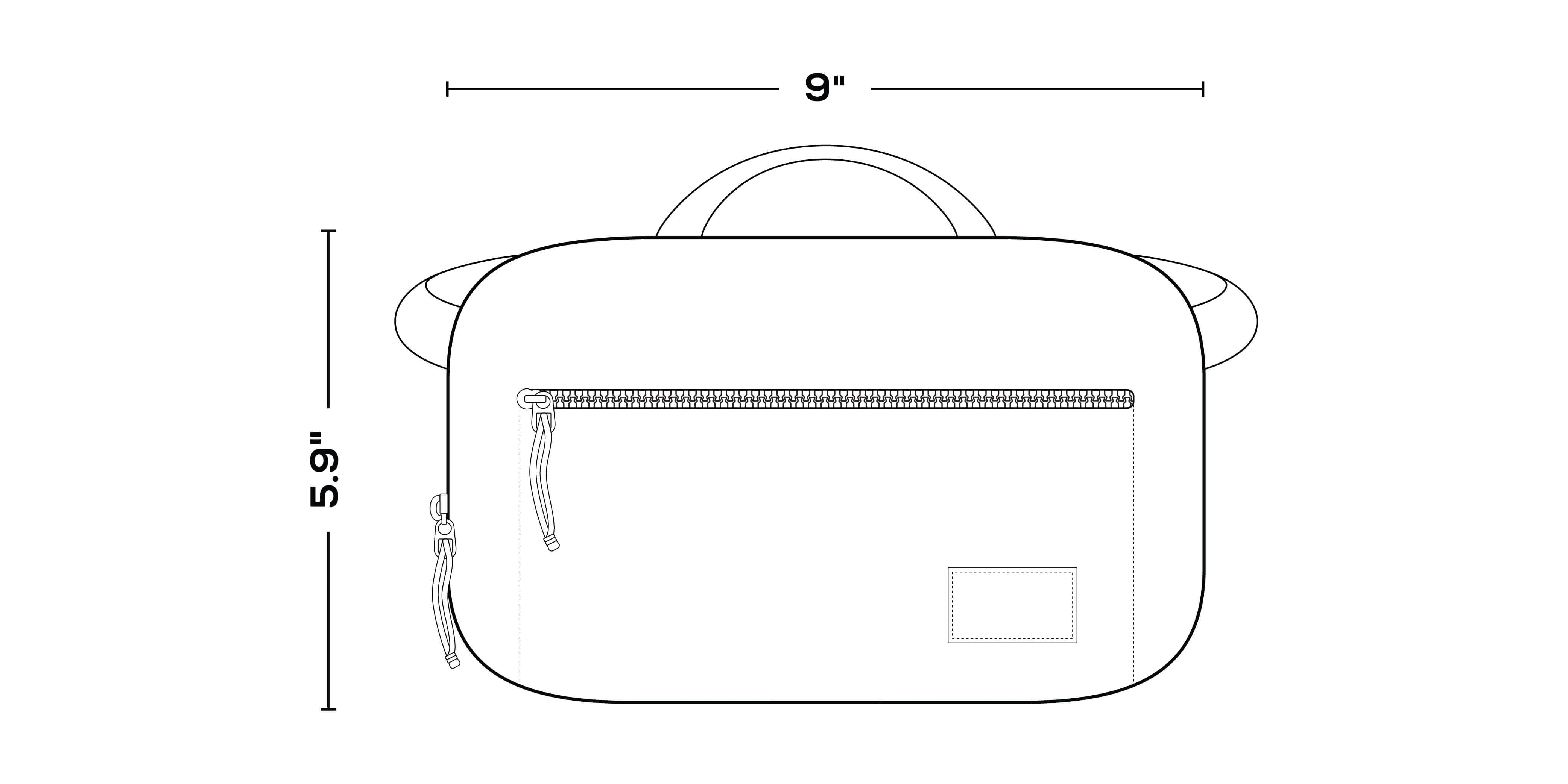 FUNdamentals™ Hip Pack Cooler Bag dimensions