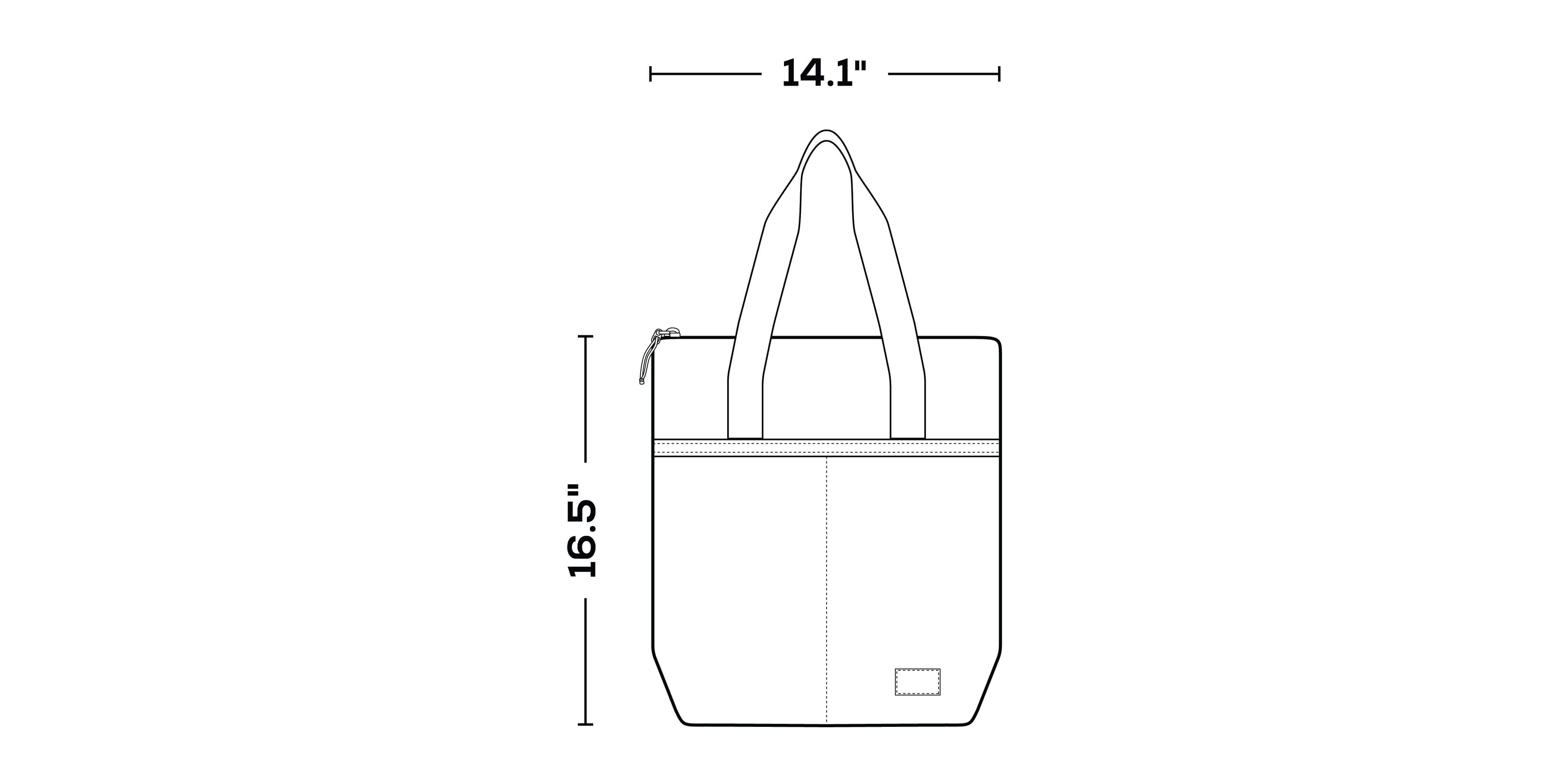 FUNdamentals™ Tote Cooler Backpack dimensions