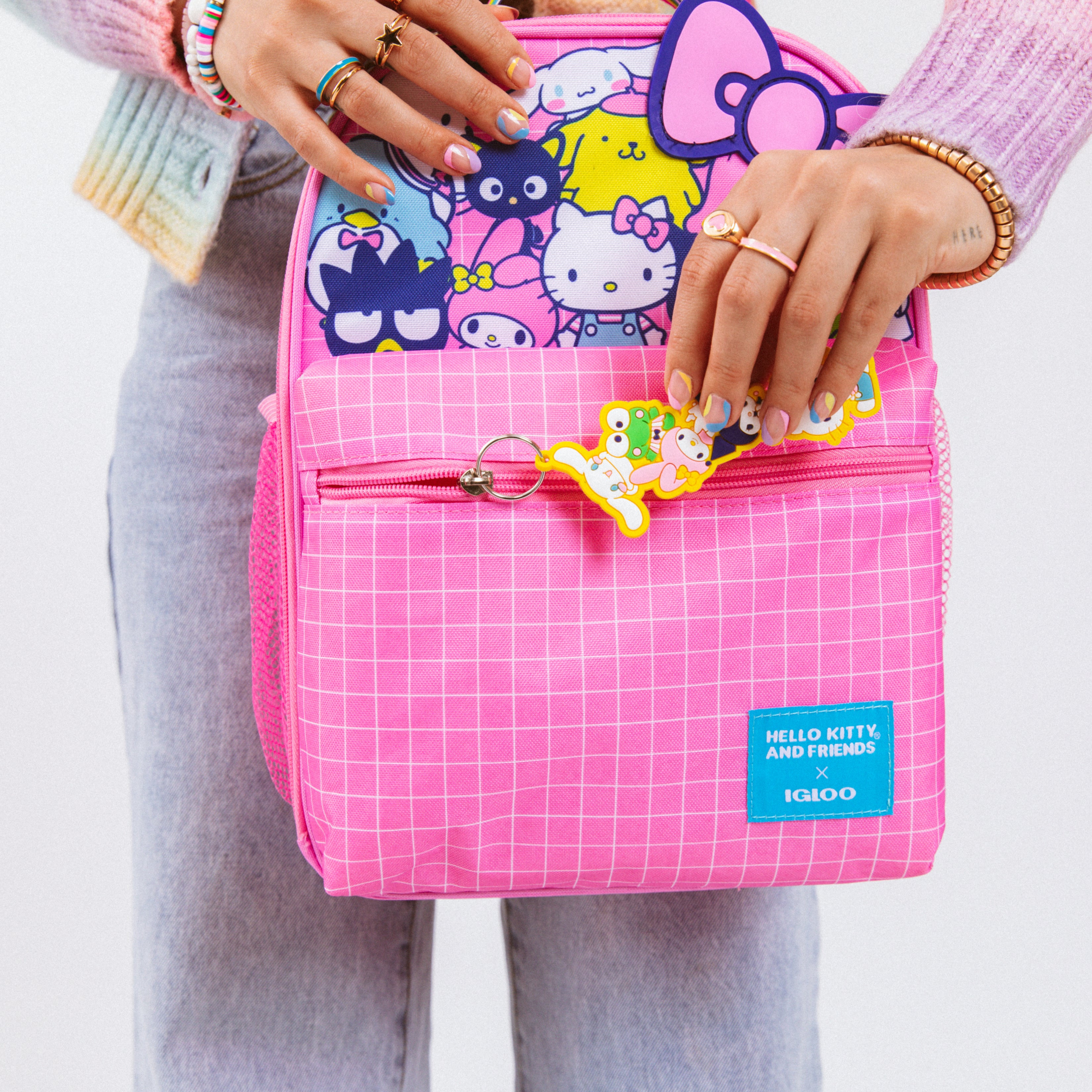 Hello Kitty® and Friends BFF Mini Convertible Backpack Cooler- Details View