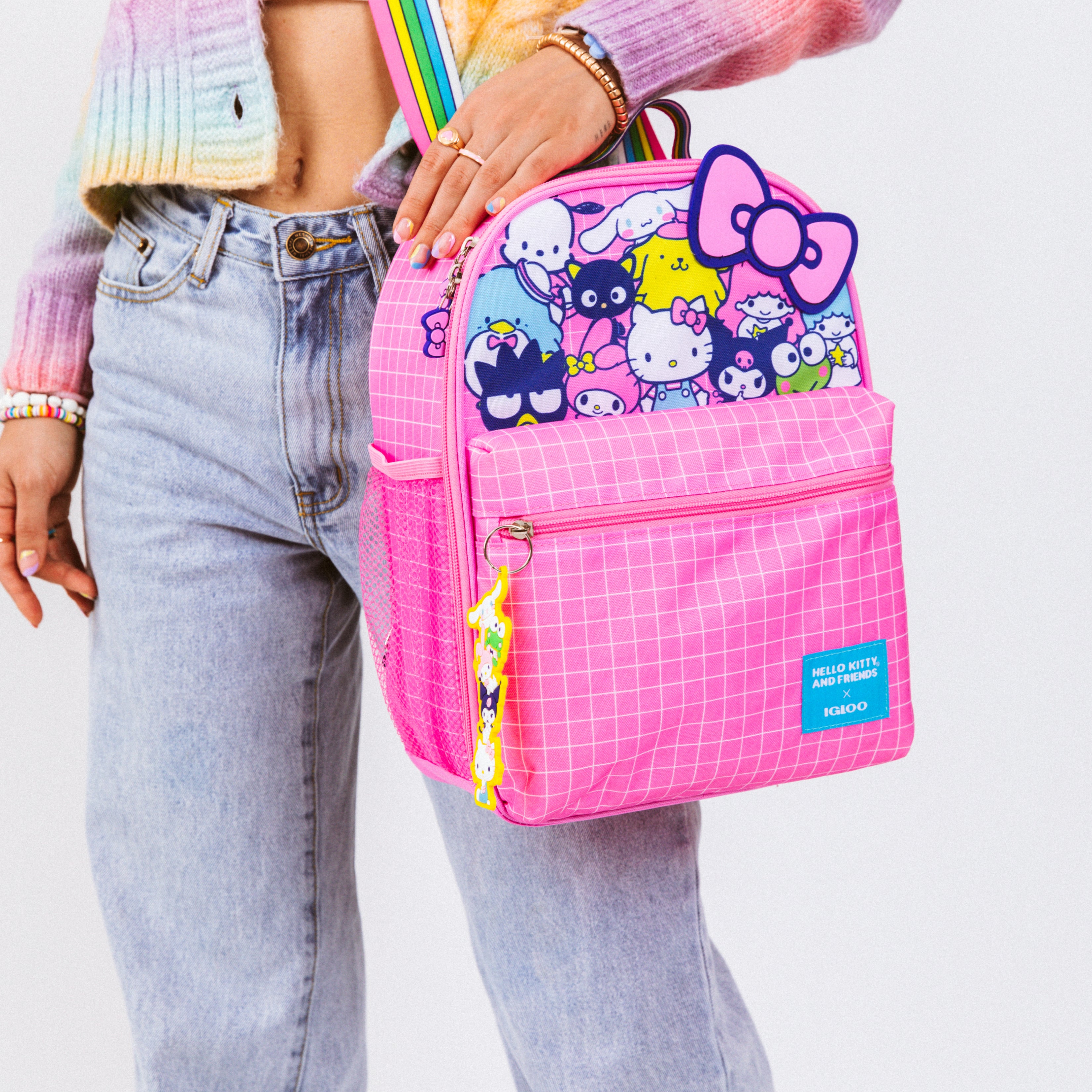 Hello Kitty® and Friends BFF Mini Convertible Backpack Cooler- Strap View