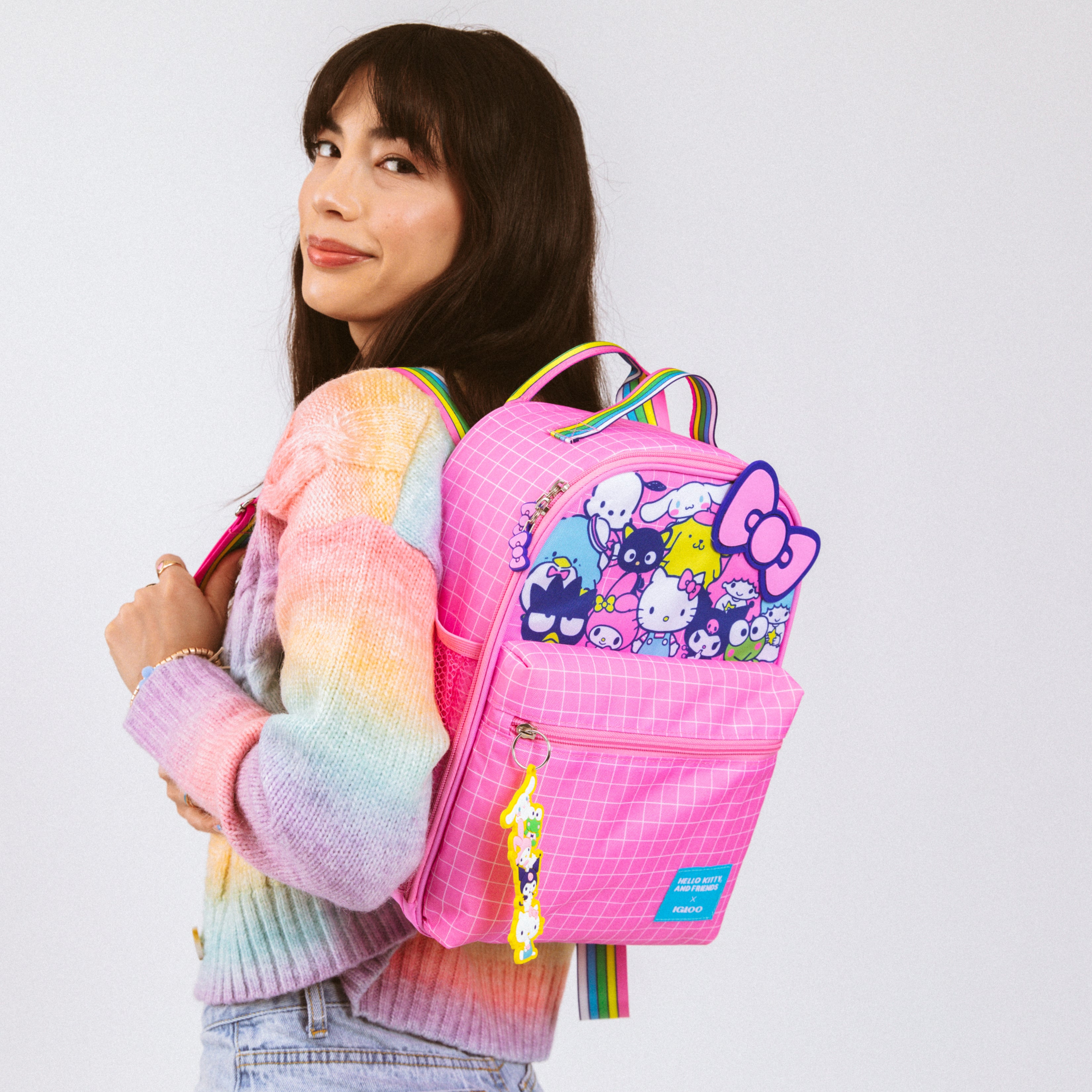 Hello Kitty® and Friends BFF Mini Convertible Backpack Cooler- Lifestyle 