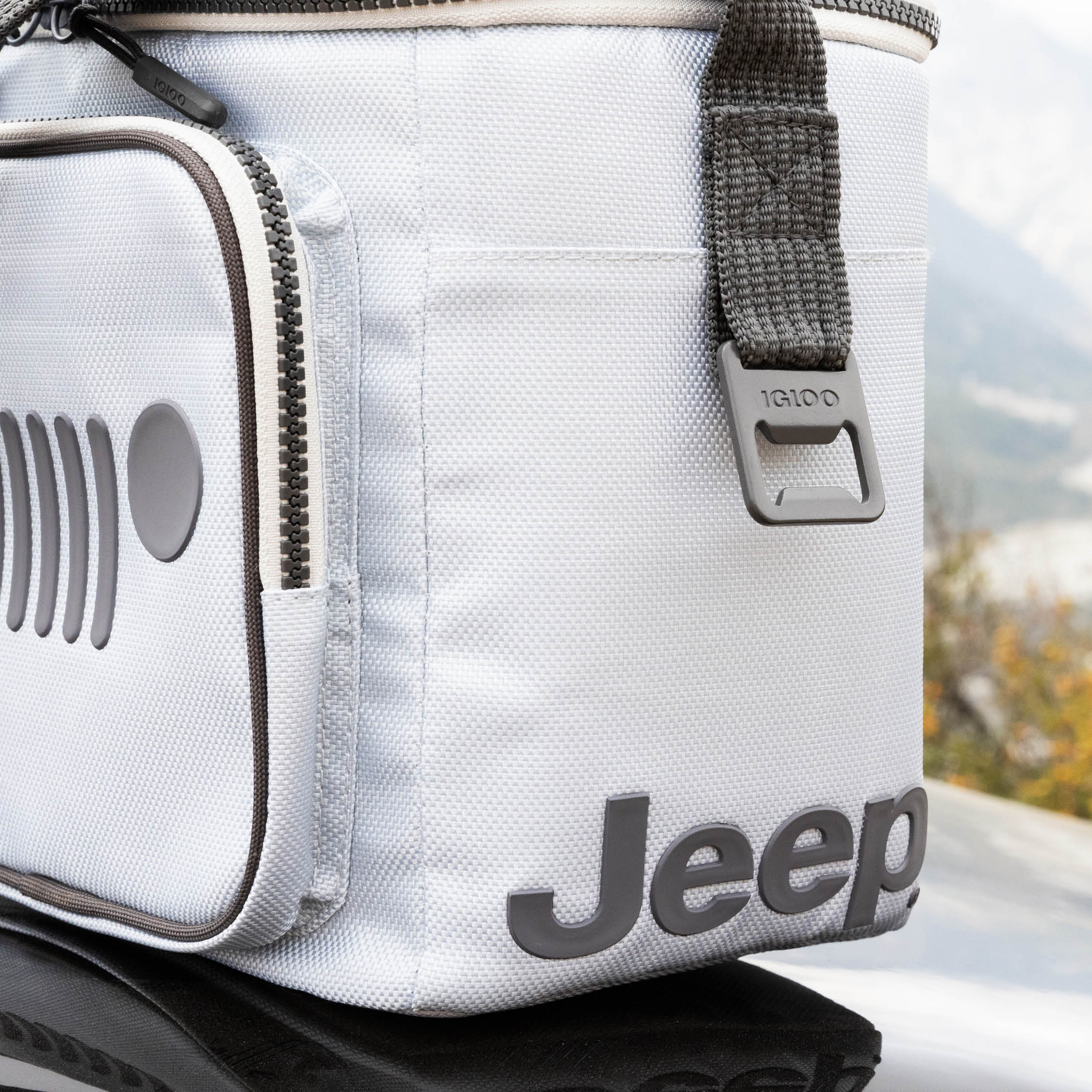 Jeep® Off-Road Square Lunch Cooler Bag- Angle View