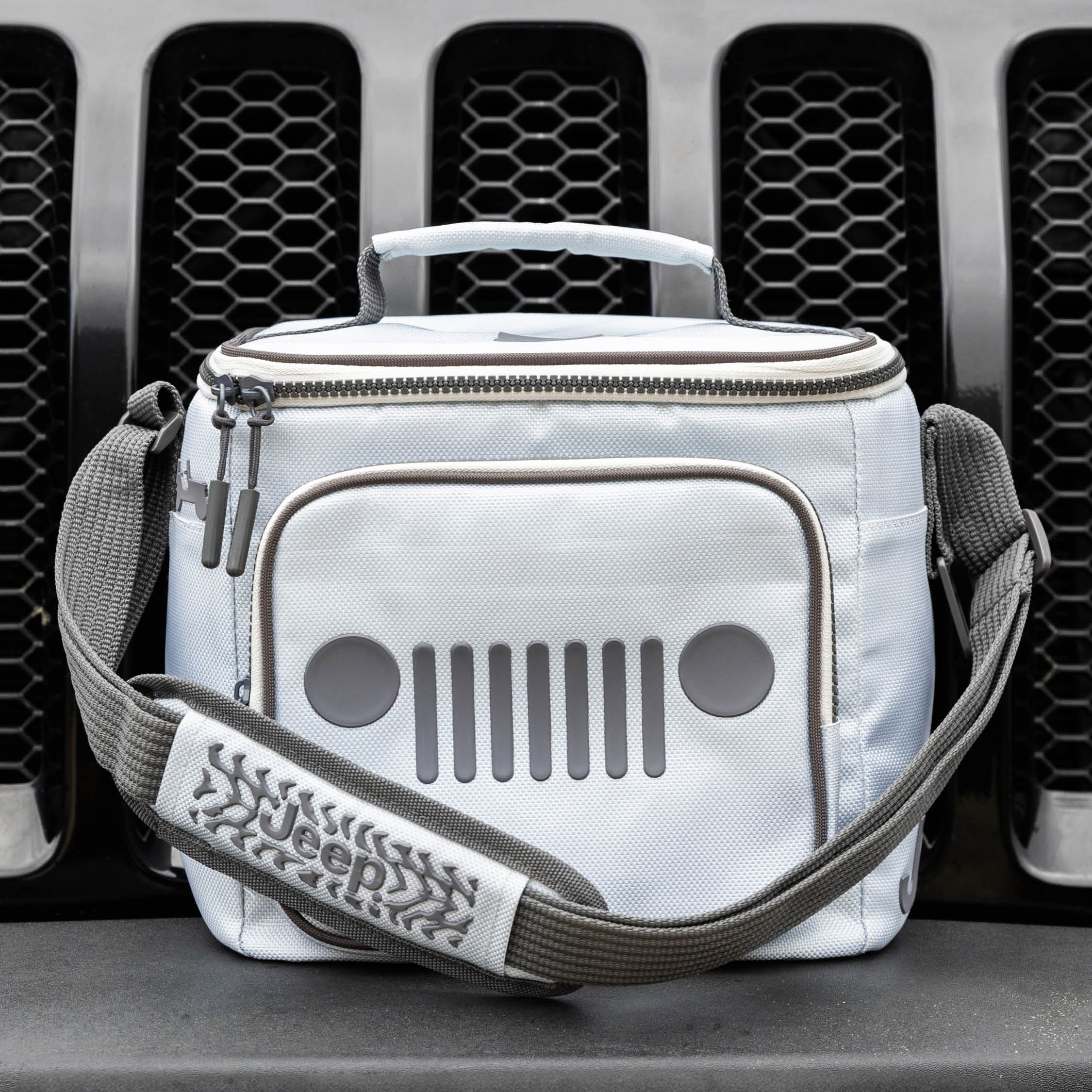 Jeep® Off-Road Square Lunch Cooler Bag- Front View