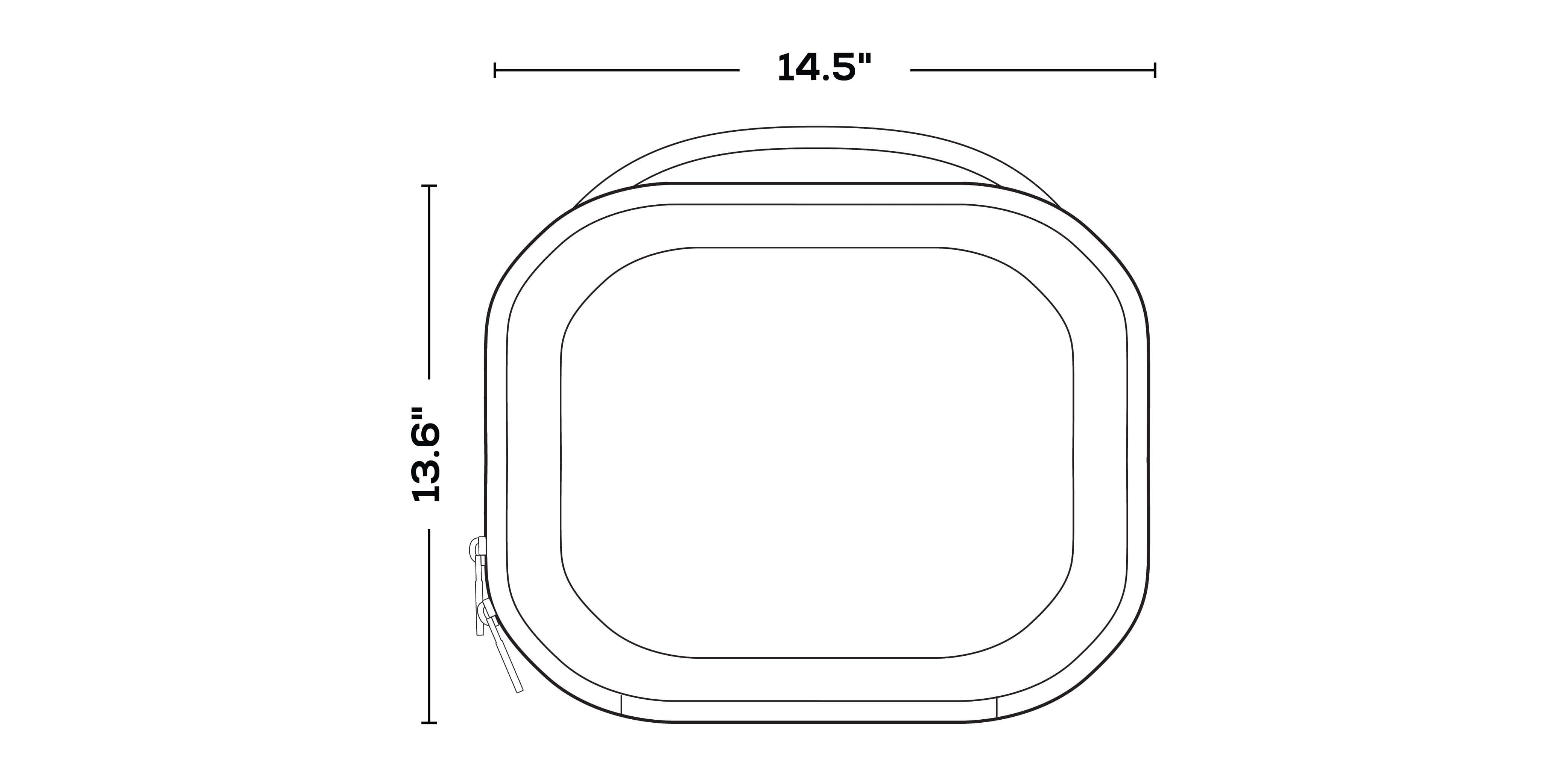 Modern Lunch dimensions