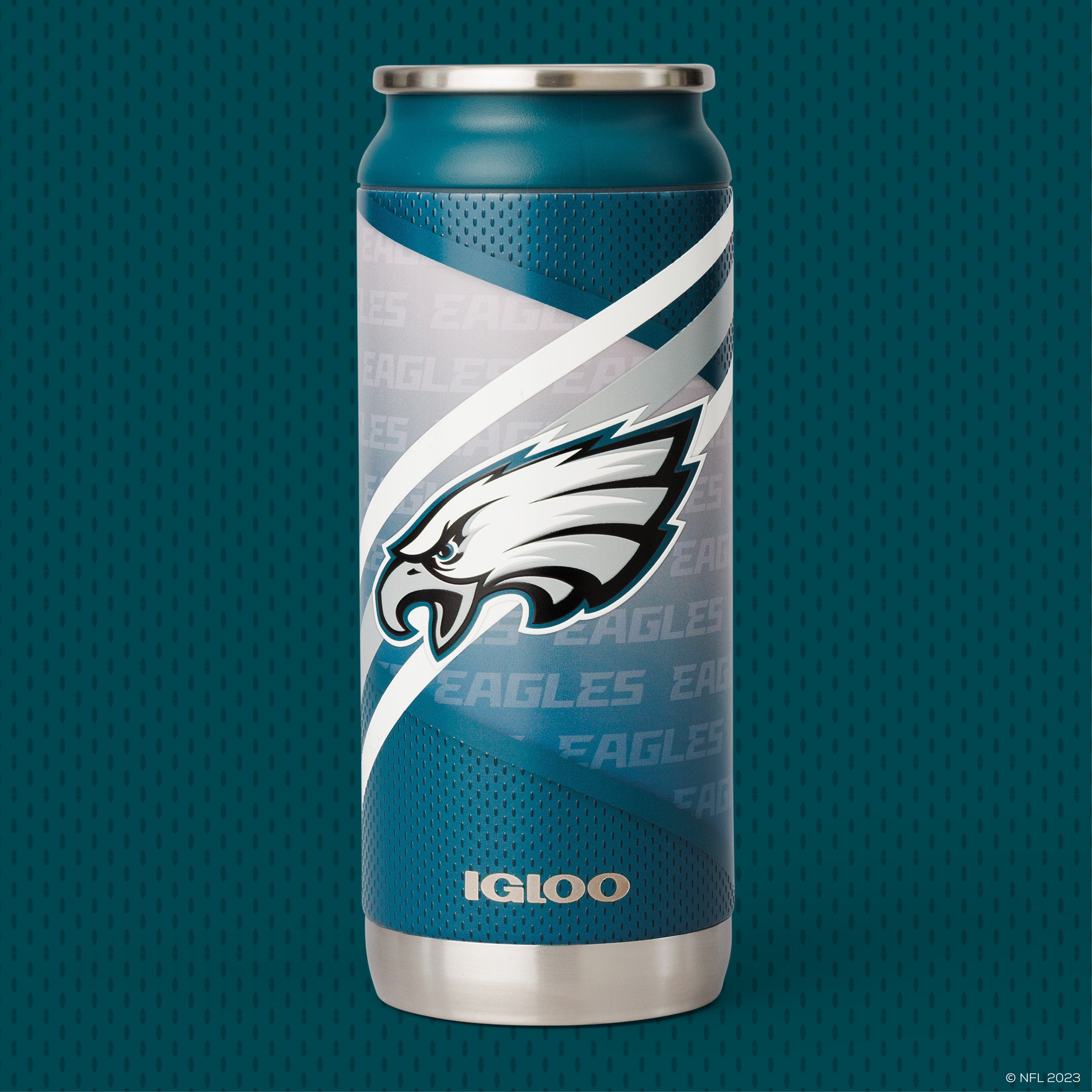 Philadelphia Eagles 16 Oz Can- Front View