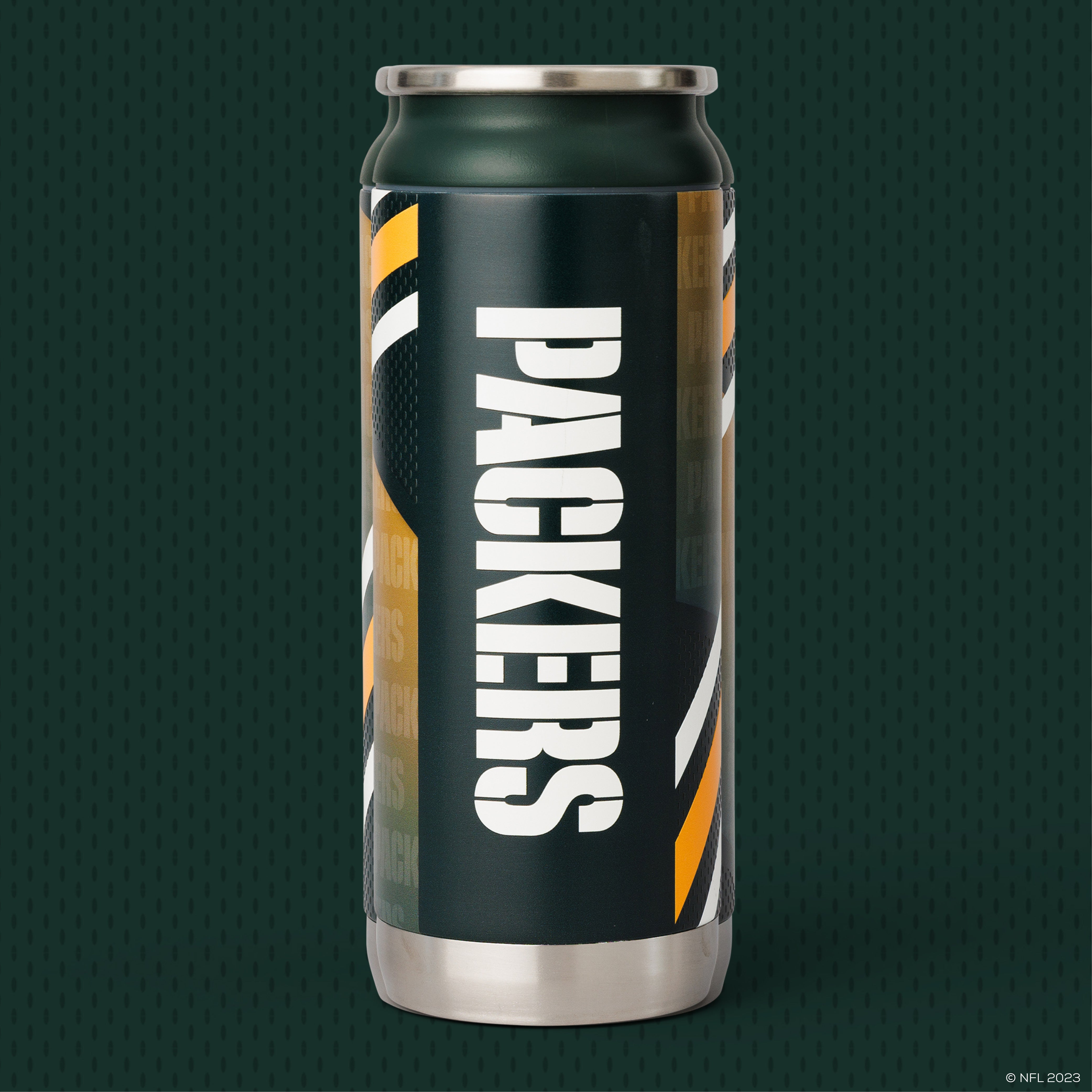 Green Bay Packers 16 Oz Can- Back View