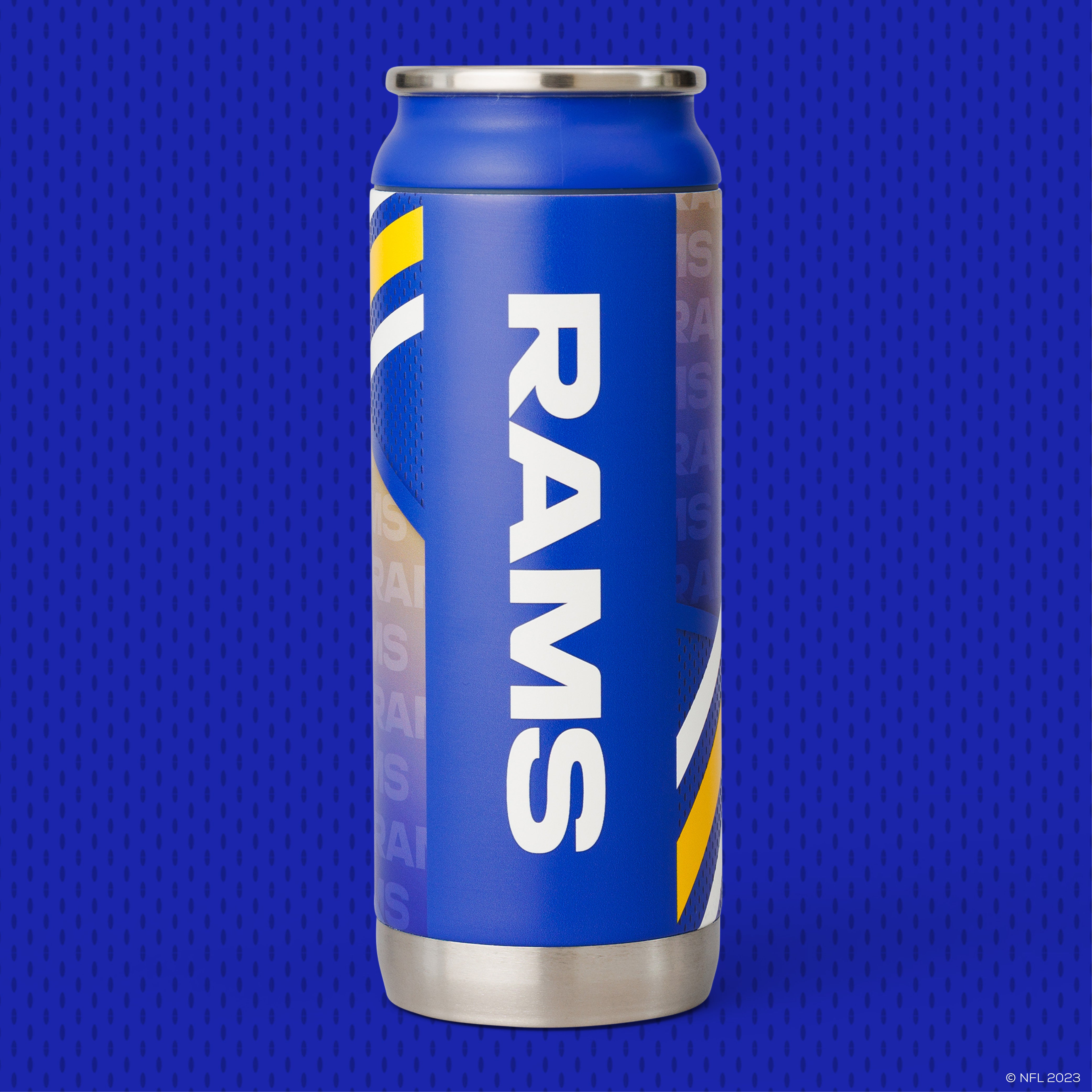 Los Angeles Rams 16 Oz Can- Back View