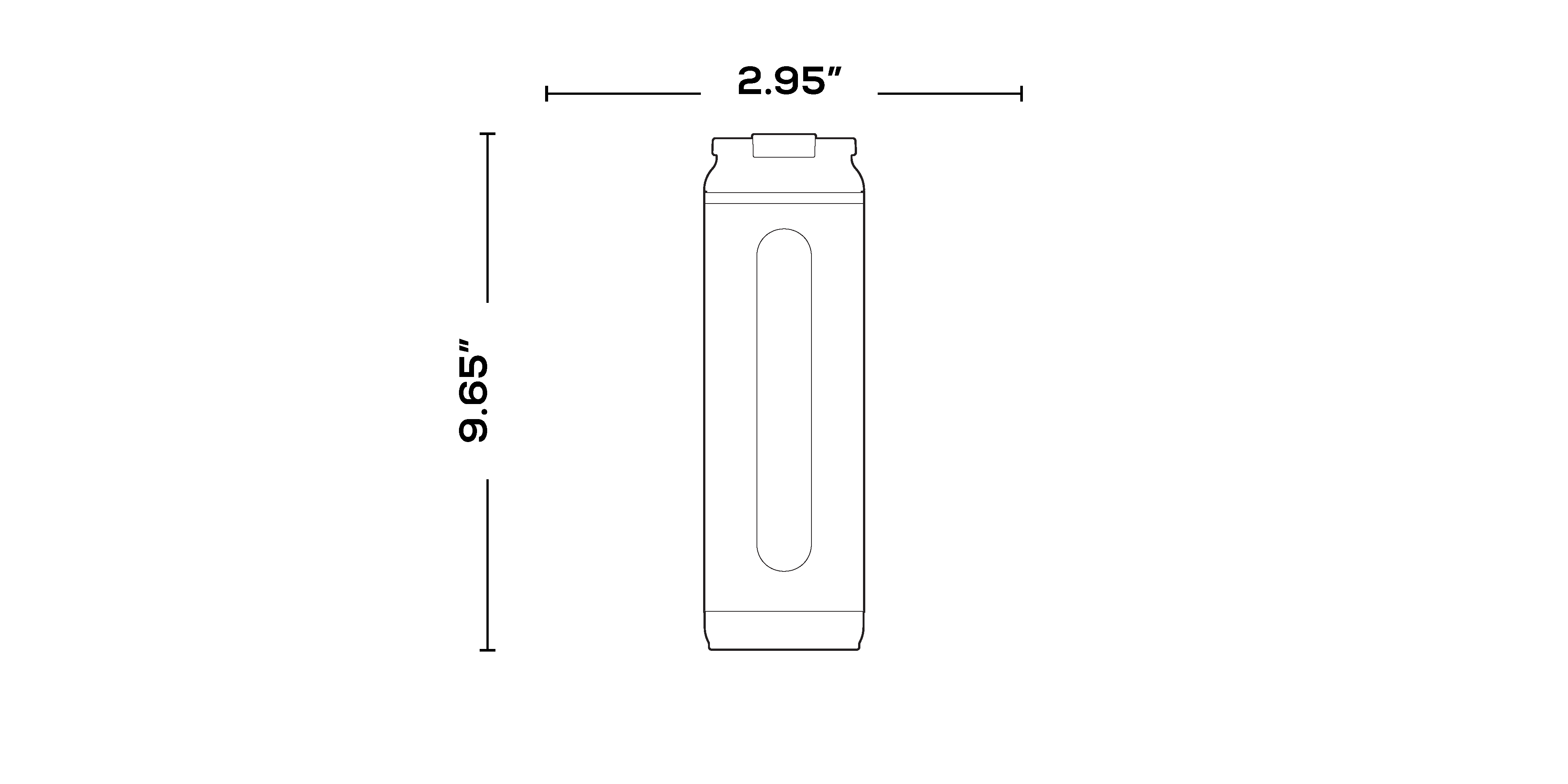 20 Oz Flip ‘n’ Sip Tumbler dimensions