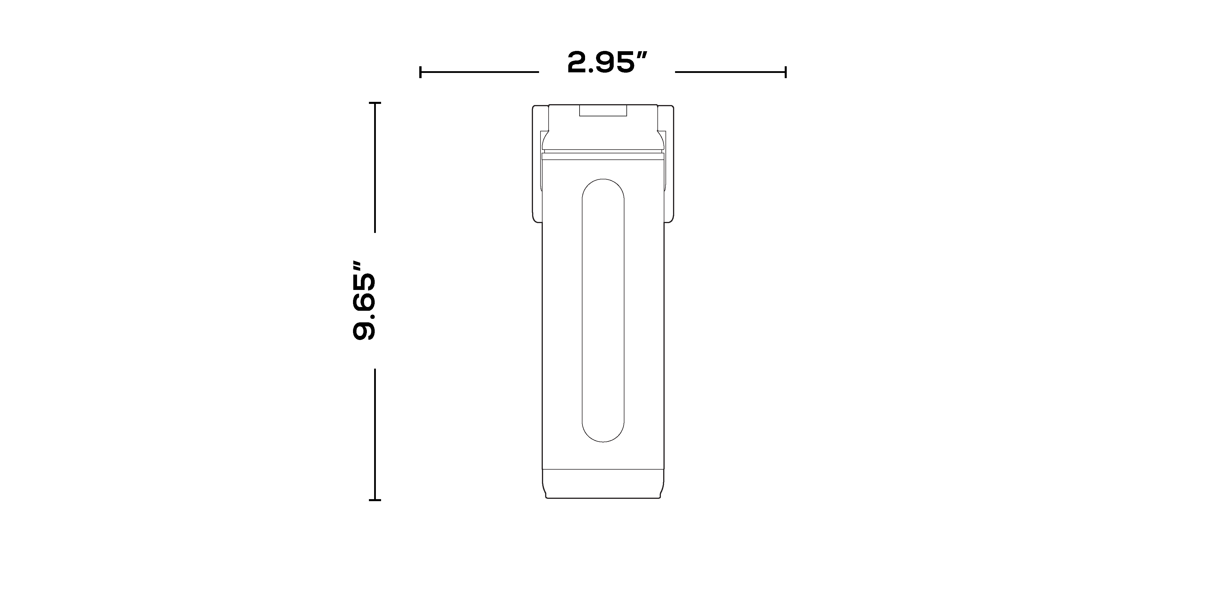 20 Oz Sport Sipper Bottle dimensions