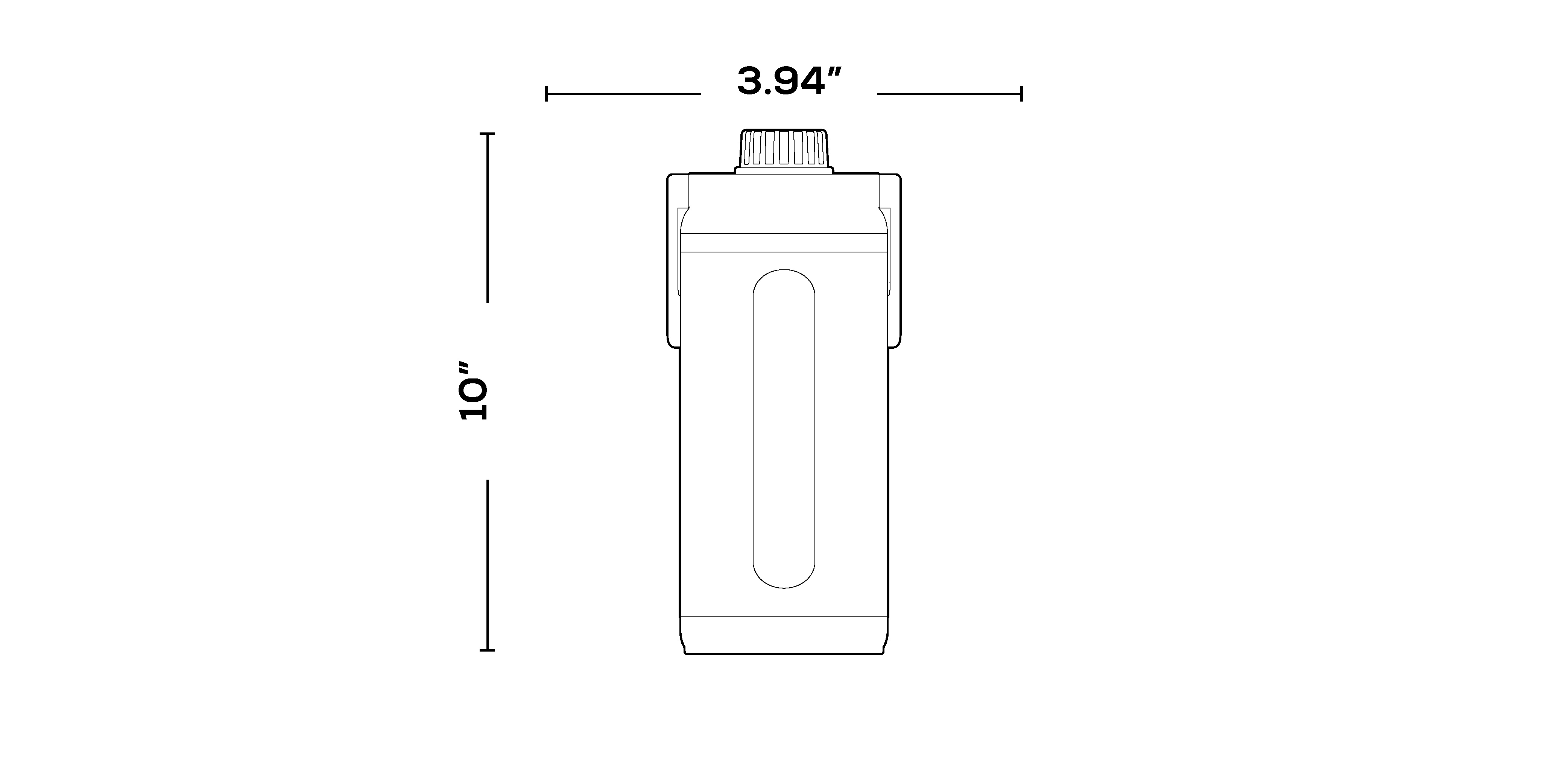 36 Oz Twist ‘n’ Chug Bottle dimensions