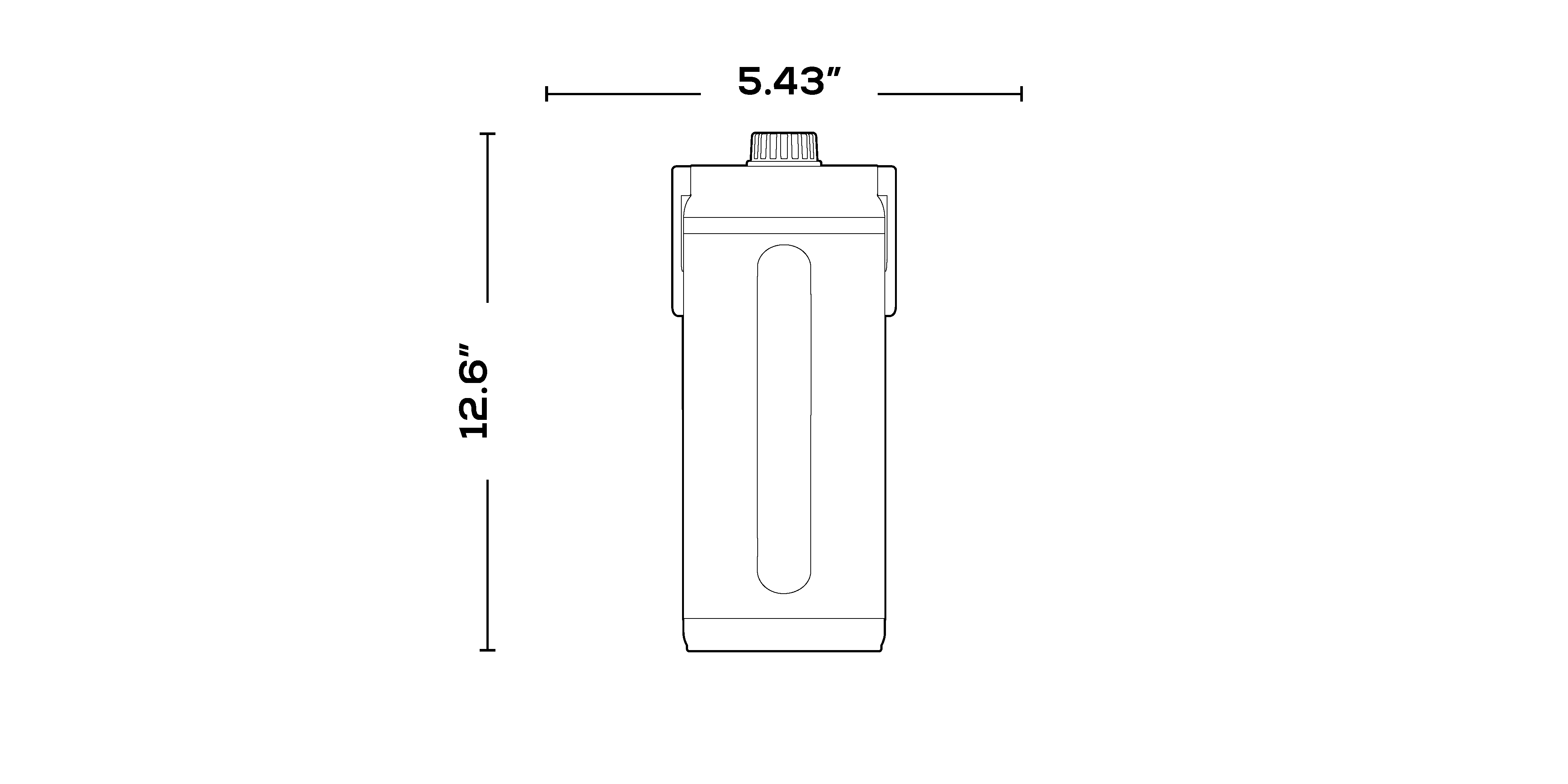 80 Oz Twist ‘n’ Chug Bottle dimensions