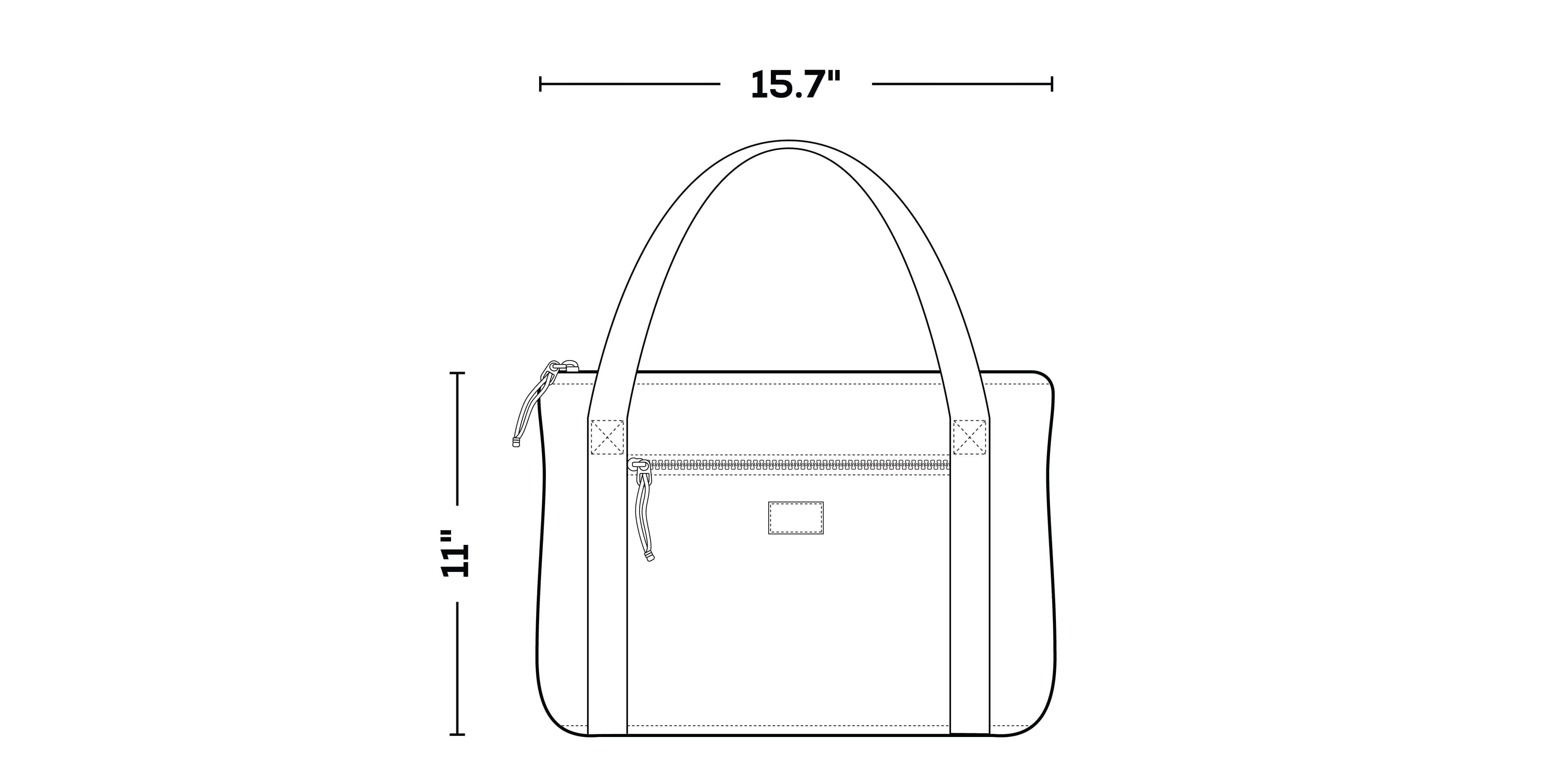 Packable Puffer 20-Can Cooler Bag dimensions