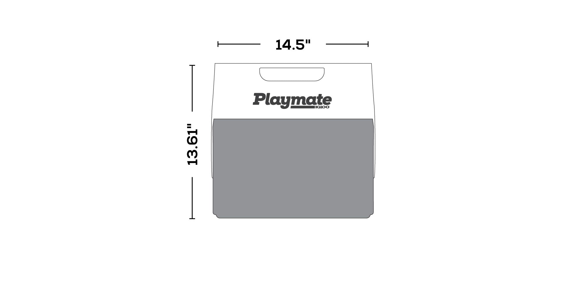 Playmate The Boss 14 Qt Cooler dimensions