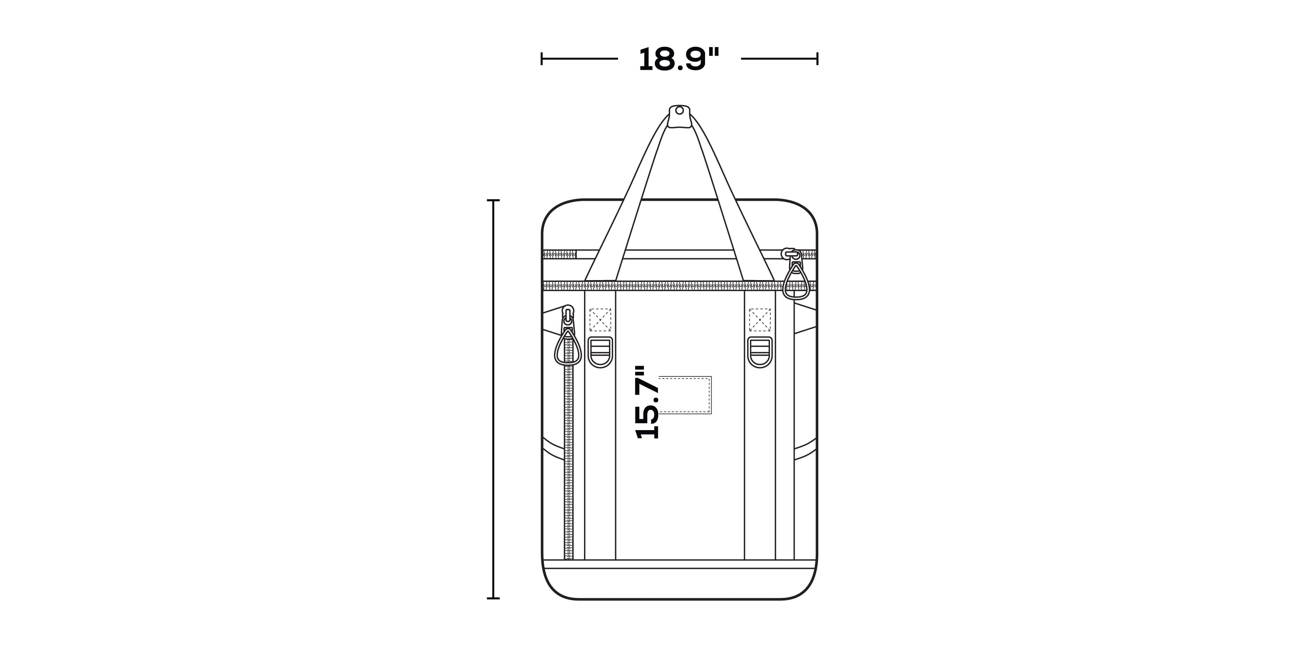 Pursuit 24-Can Backpack dimensions