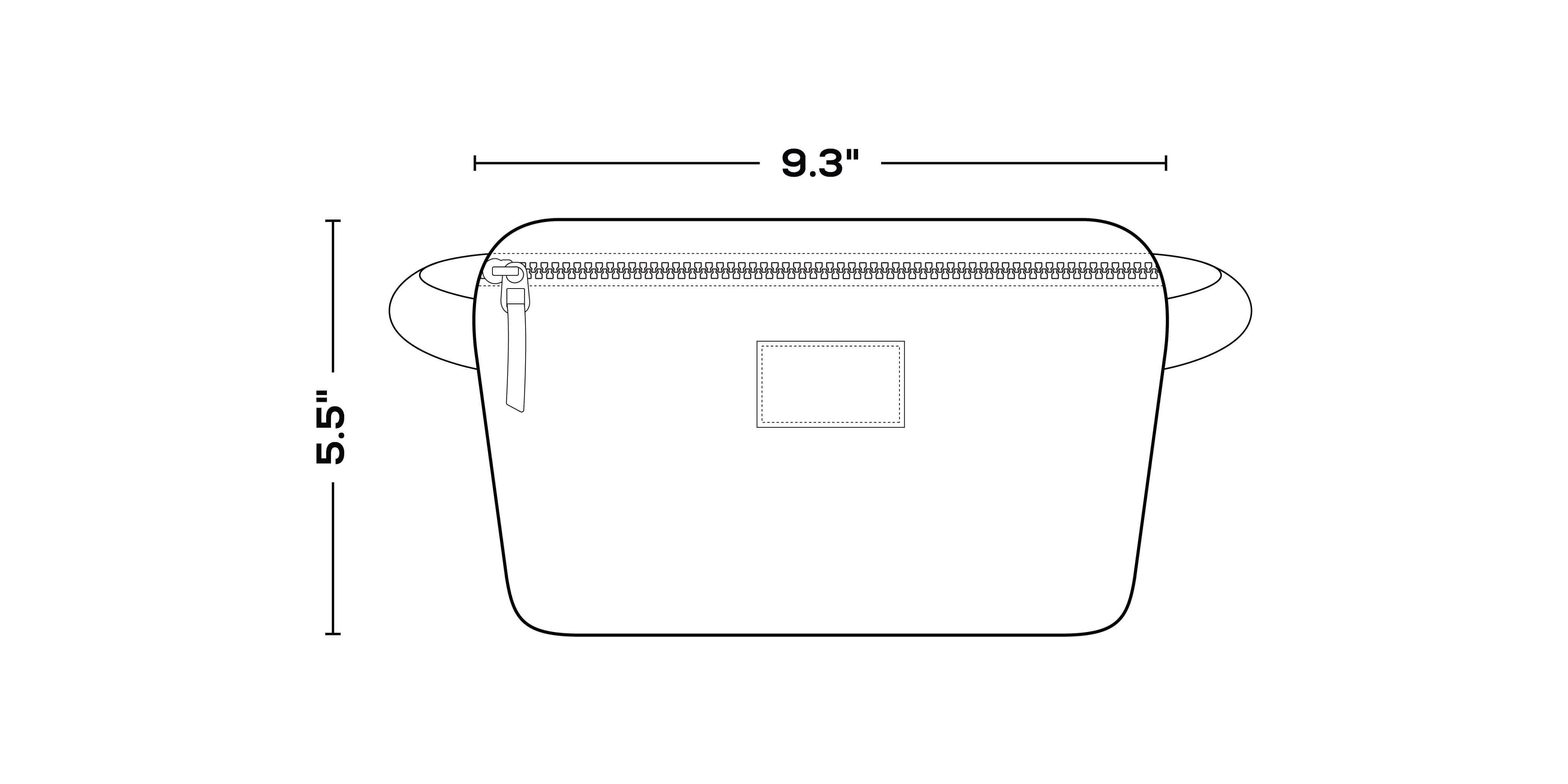 Seabreeze Hip Pack Cooler Bag dimensions