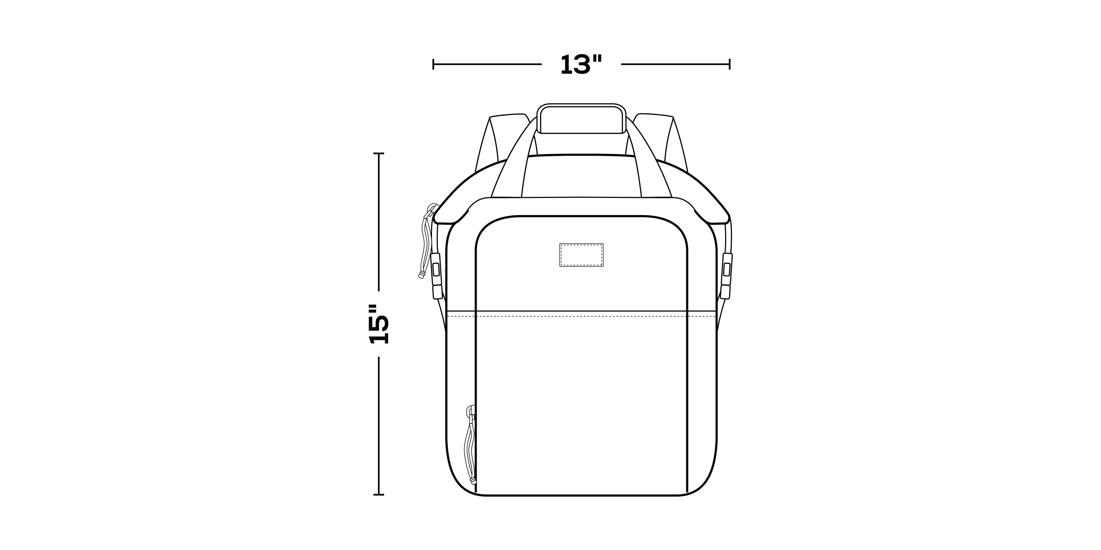 Switch 30-Can Backpack dimensions