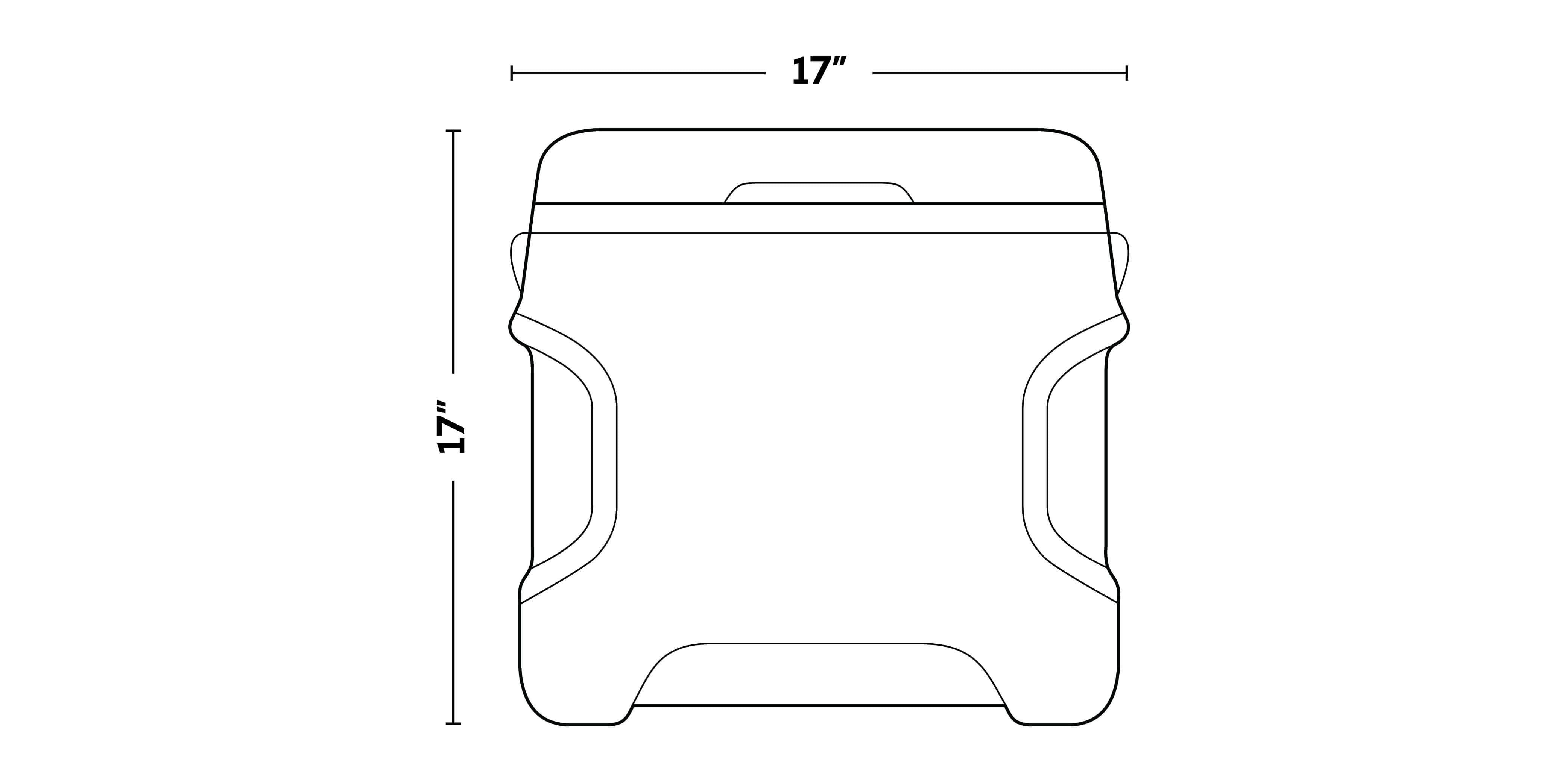 Versatemp™ 28 Qt Portable Electric Cooler dimensions