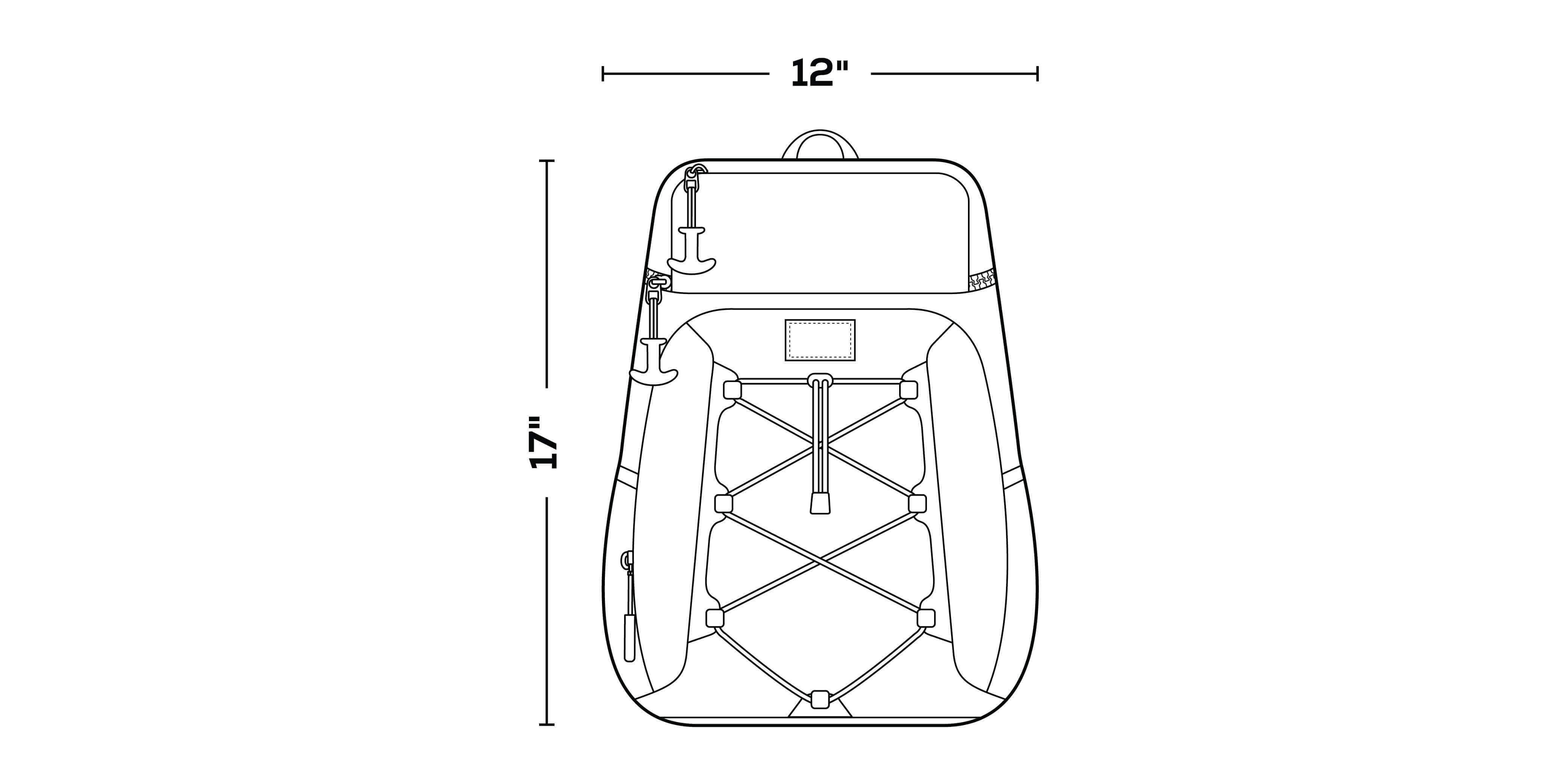 MaxCold Voyager 30-Can Backpack dimensions