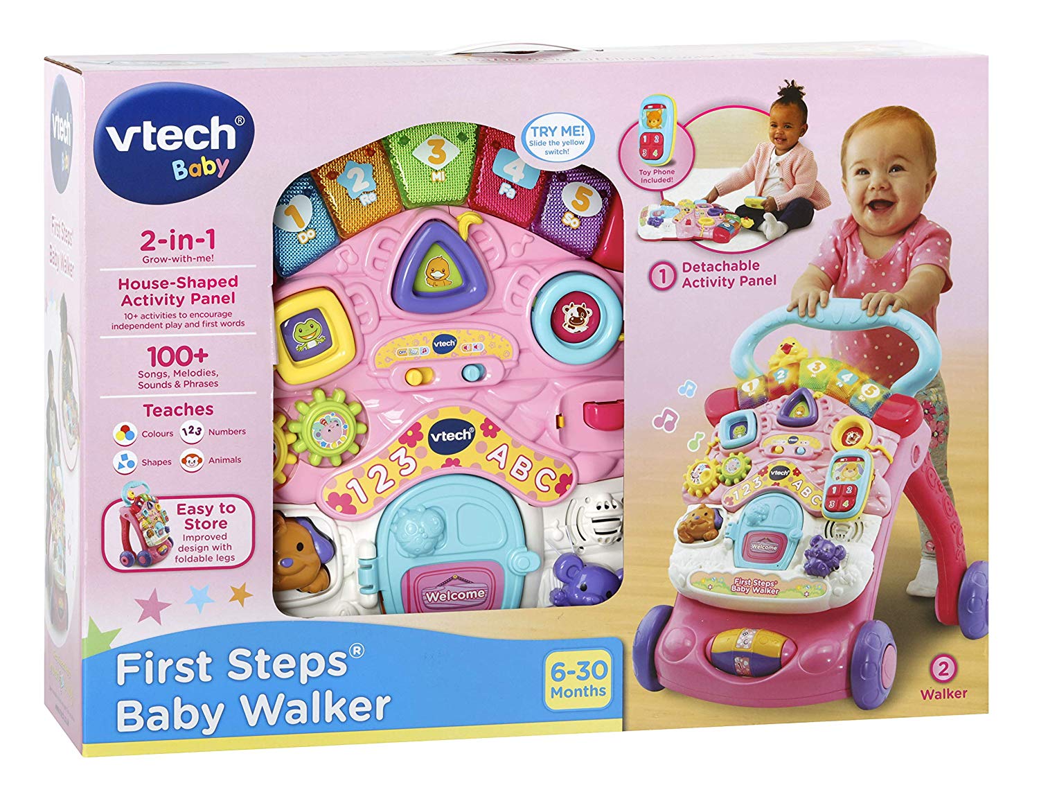 vtech first steps baby walker remove legs