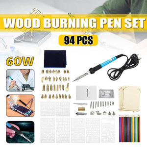 Wood Burning Pyrography Kit (94 pieces)