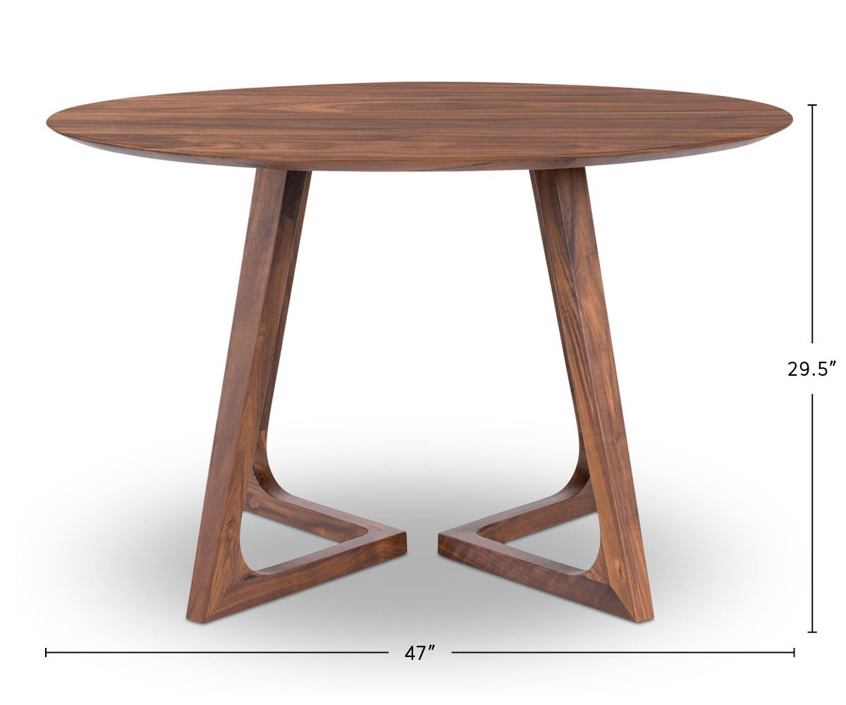 Cress Round Dining Table dimensions