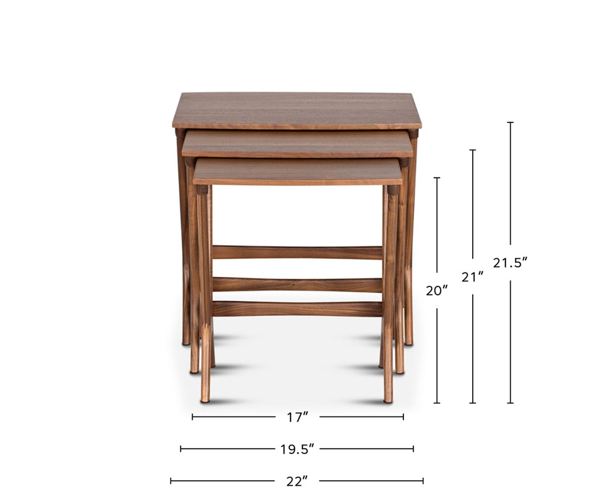 Neria Nest Of Tables dimensions