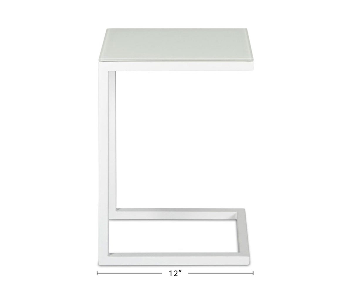 Milla Glass Accent Table dimensions