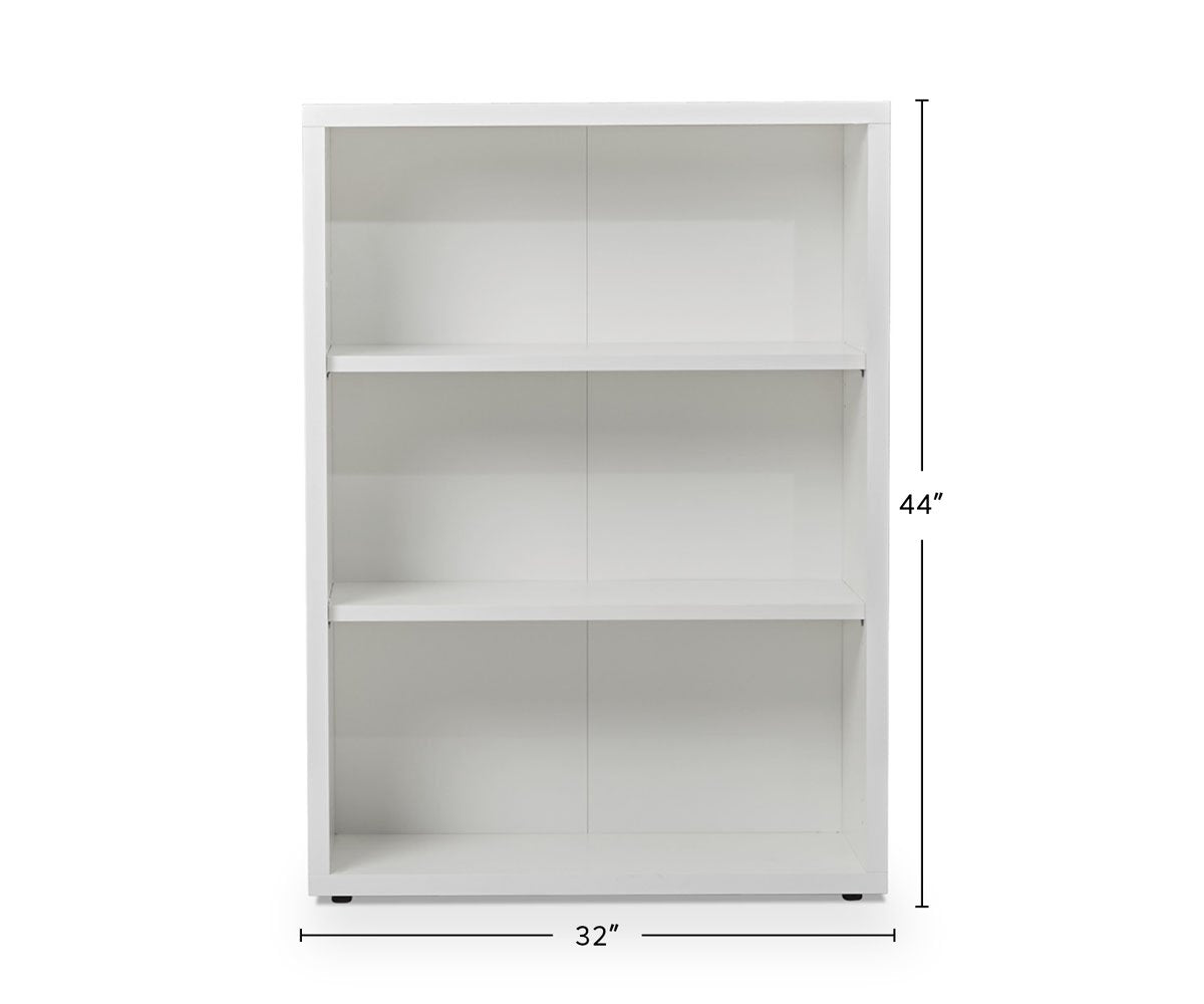 Gammel Low Bookcase - White dimensions