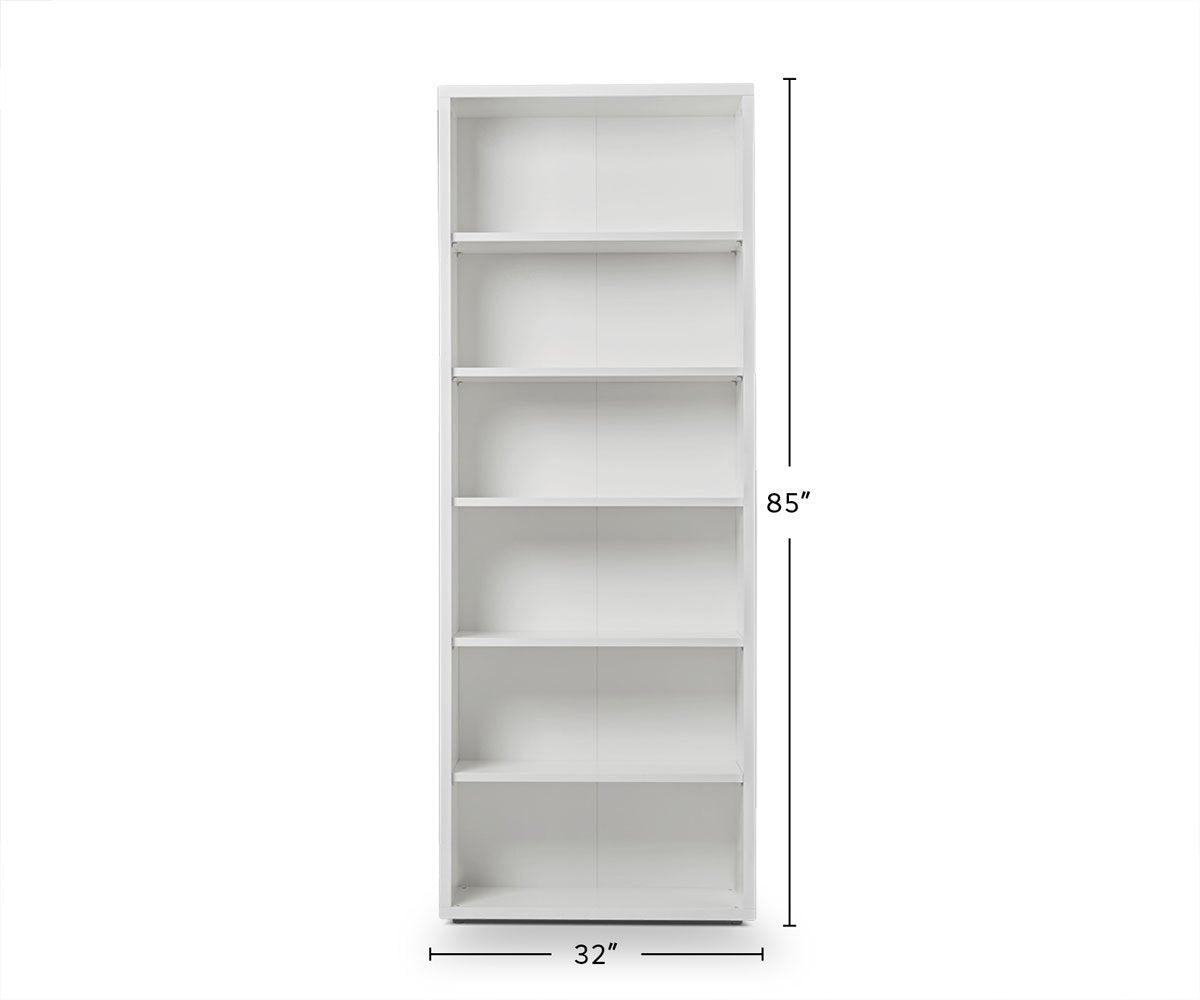 Gammel High Bookcase - White dimensions